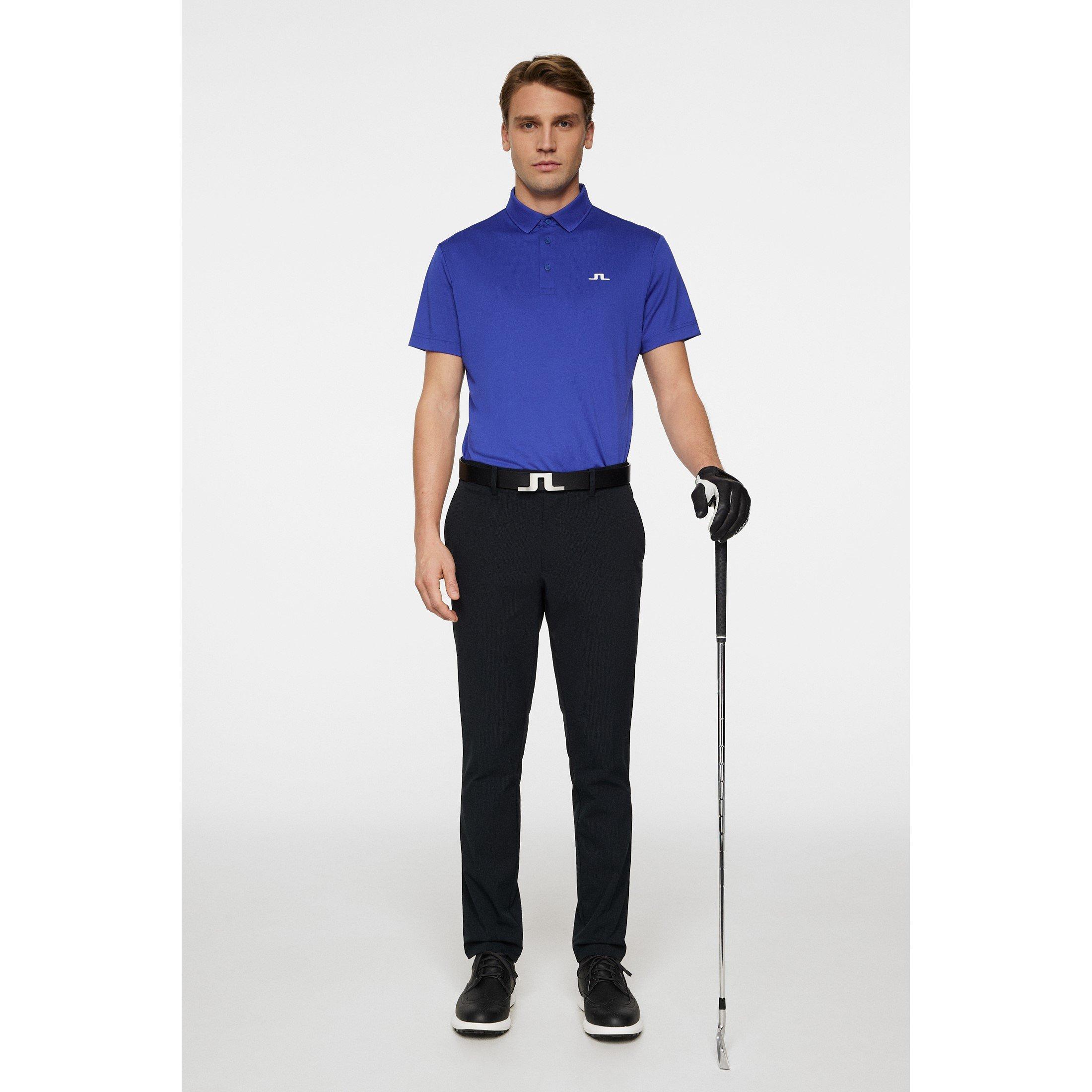 Clematis Blue - J Lindeberg Golf - Short-Sleeve Performance Polo Shirt - 4