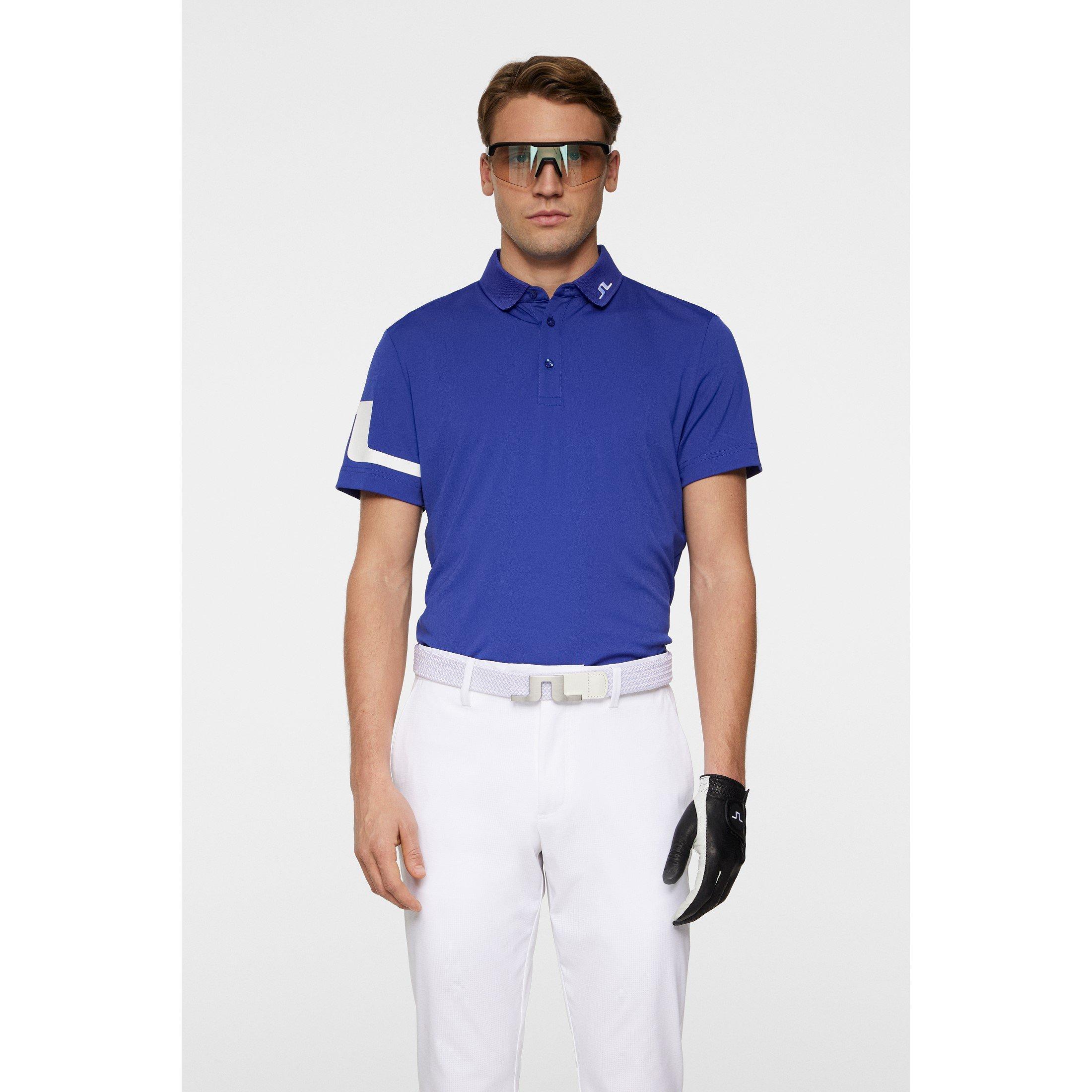 Clematis Blue - J Lindeberg Golf - Short-Sleeve Performance Polo Shirt - 2