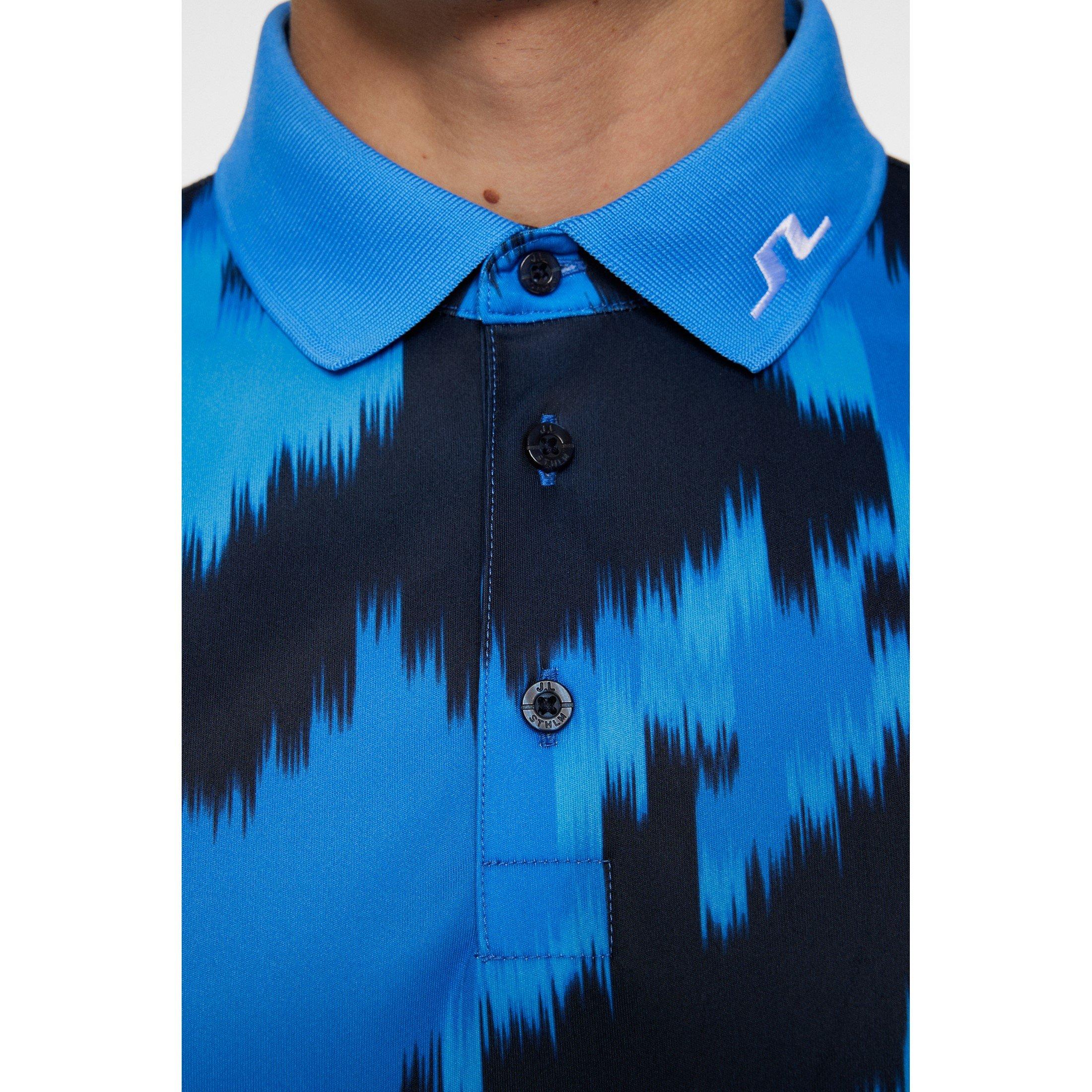 Warp Sonic Blue - J Lindeberg Golf - Tech Print Polo Sn52 - 6
