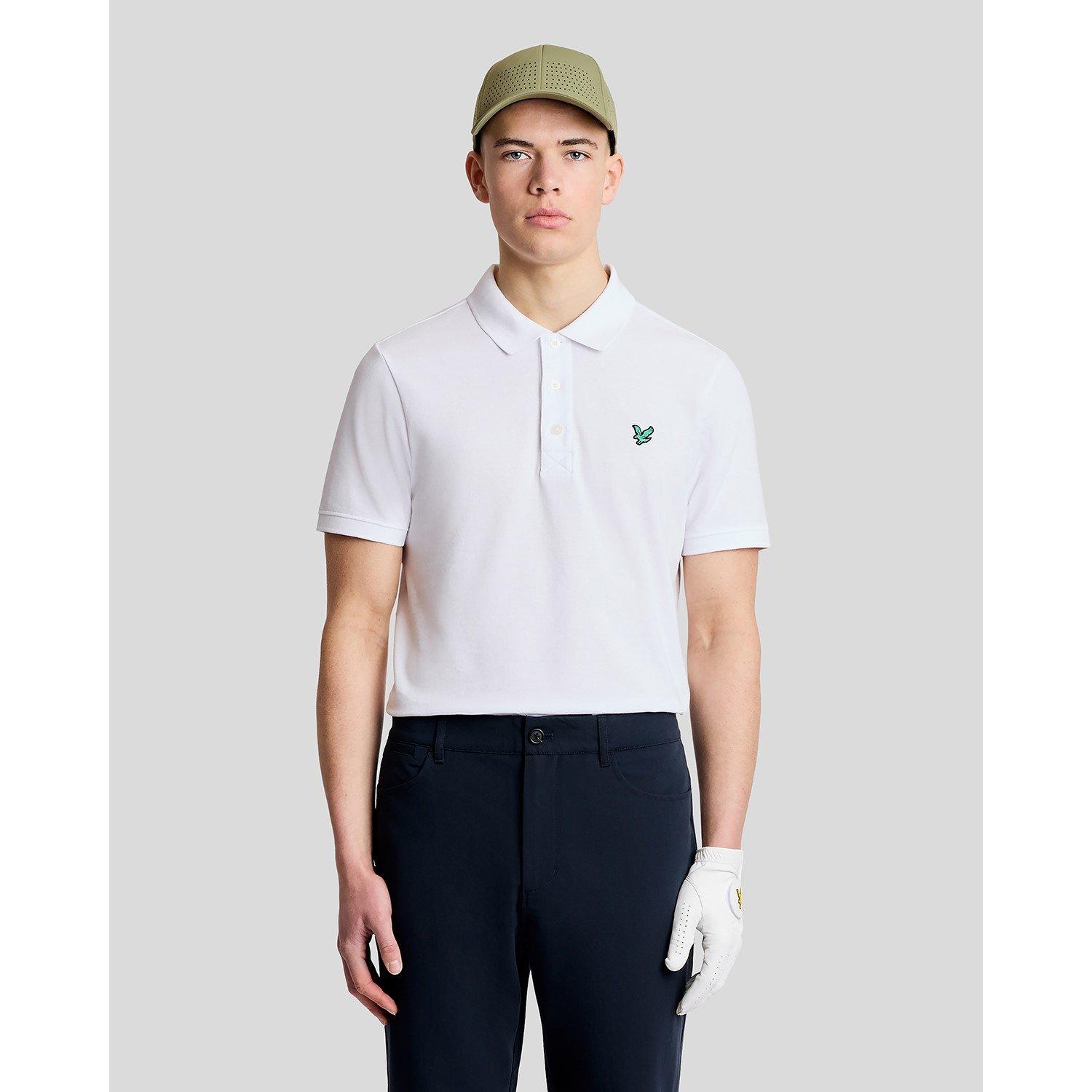 Lyle And Scott Men's Lyle & Scott Golf Green Eagle Polo Shirt - 626 White - 2XL