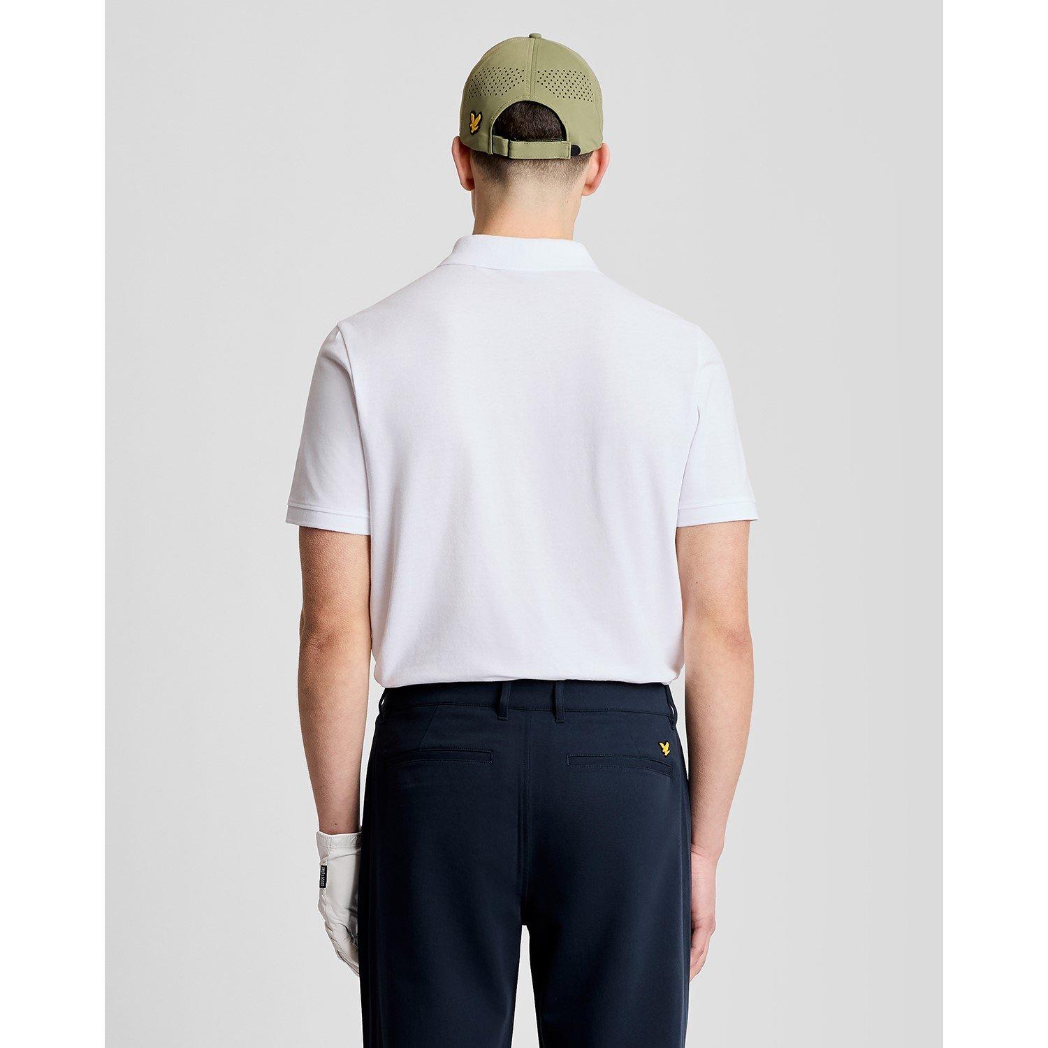 626 White - Lyle and Scott - Lyle & Scott Golf Green Eagle Polo Shirt - 3