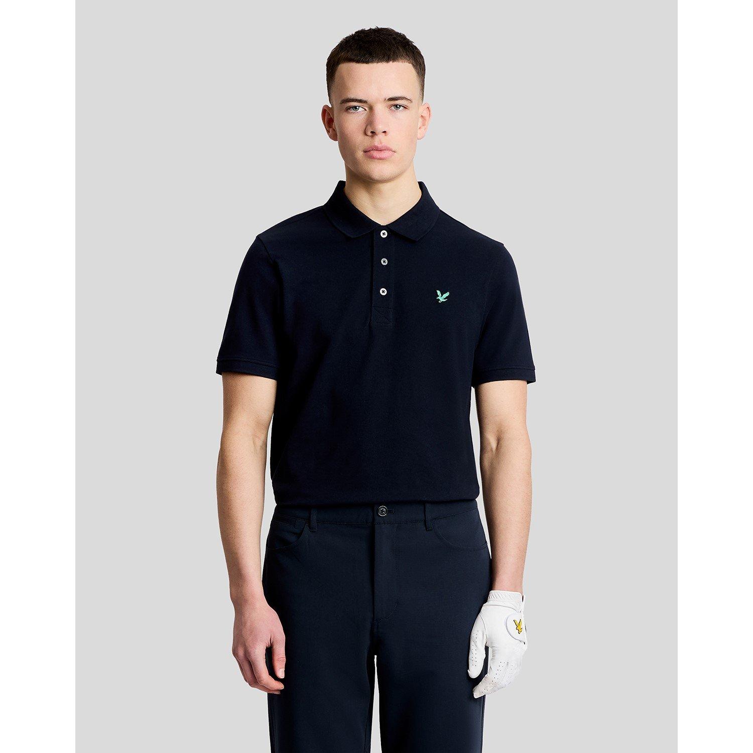 Lyle and Scott Men's Cotton Polo Shirt in Green, Size S, Classic Fit Short Sleeve Golf Top with Embroidered Logo - Image 4