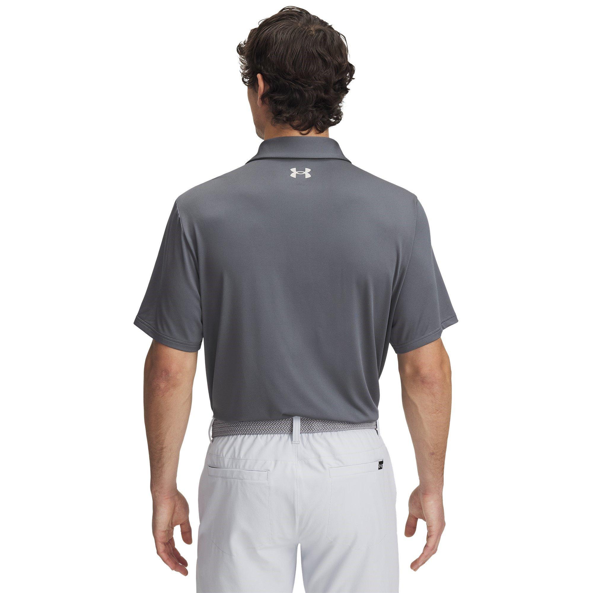 Grijs - Under Armour - Men's Stripe Short-Sleeve Performance Polo Shirt - 2
