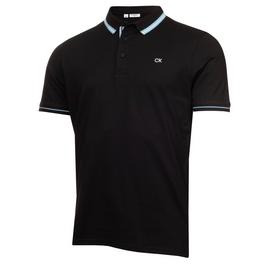 Calvin Klein Golf CKG Monogram Pique Polo Shirt Mens