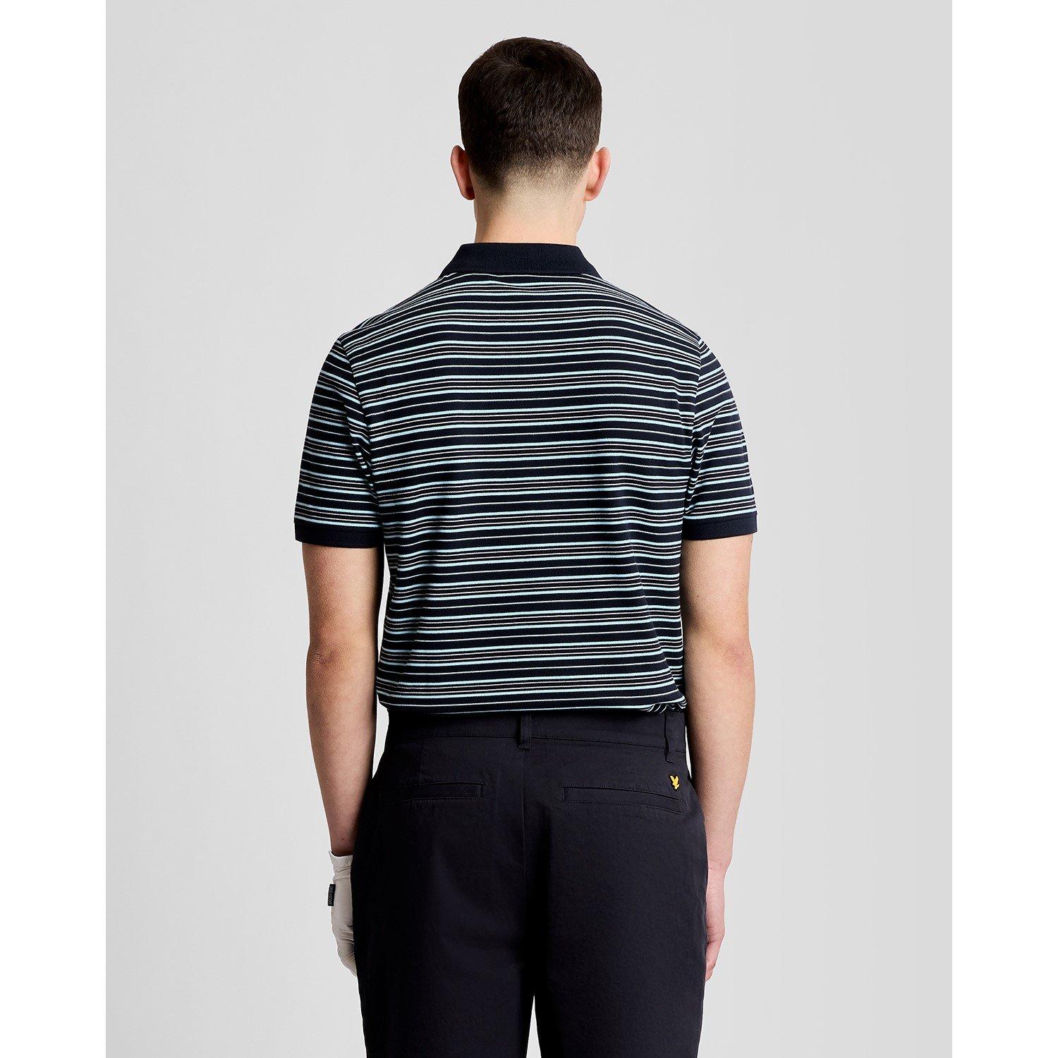Y635 Navy/Blue - Lyle and Scott - Lyle Golf Stripe Pol Sn61 - 3