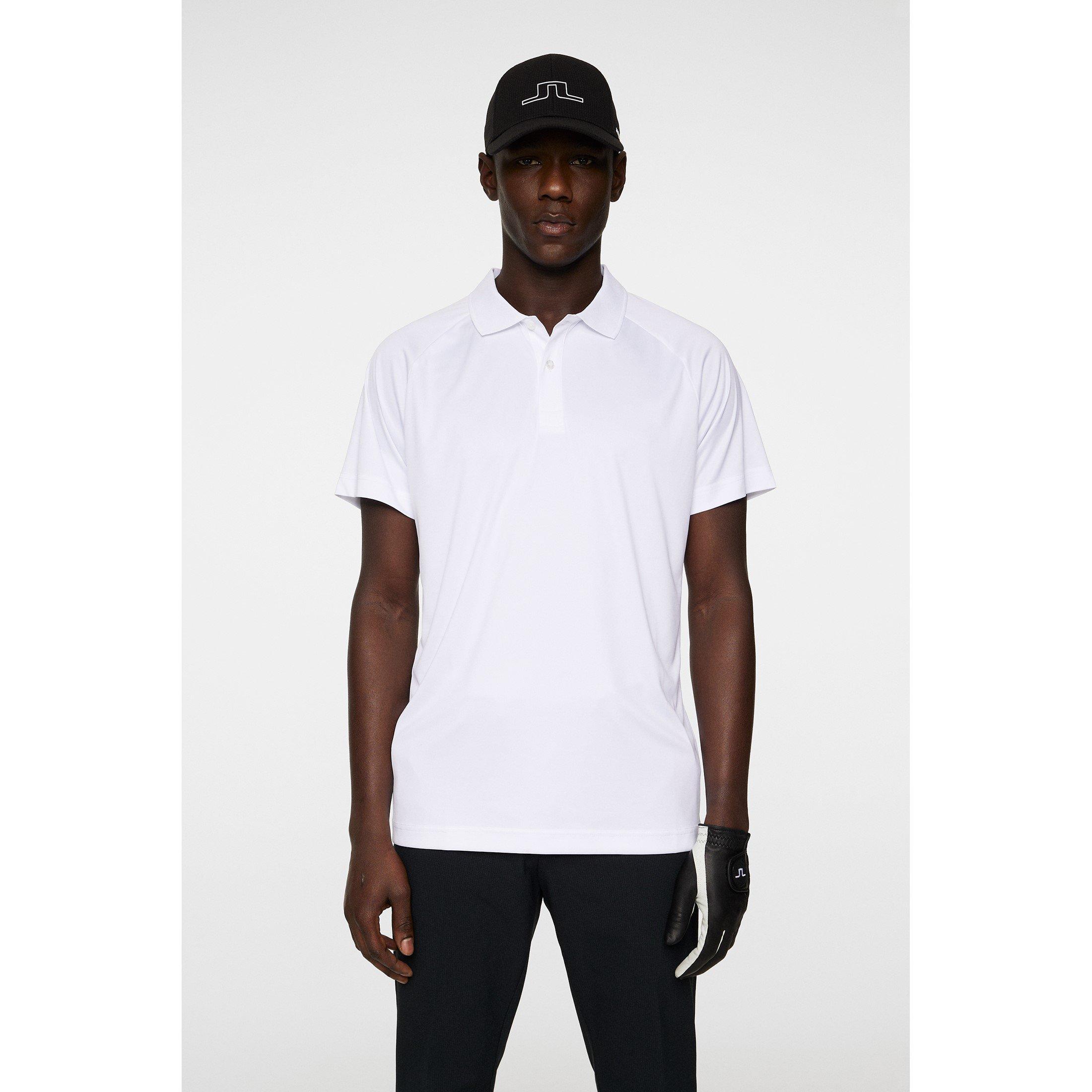 White - J Lindeberg Golf - Sola Short-Sleeve Performance Polo Shirt - 3