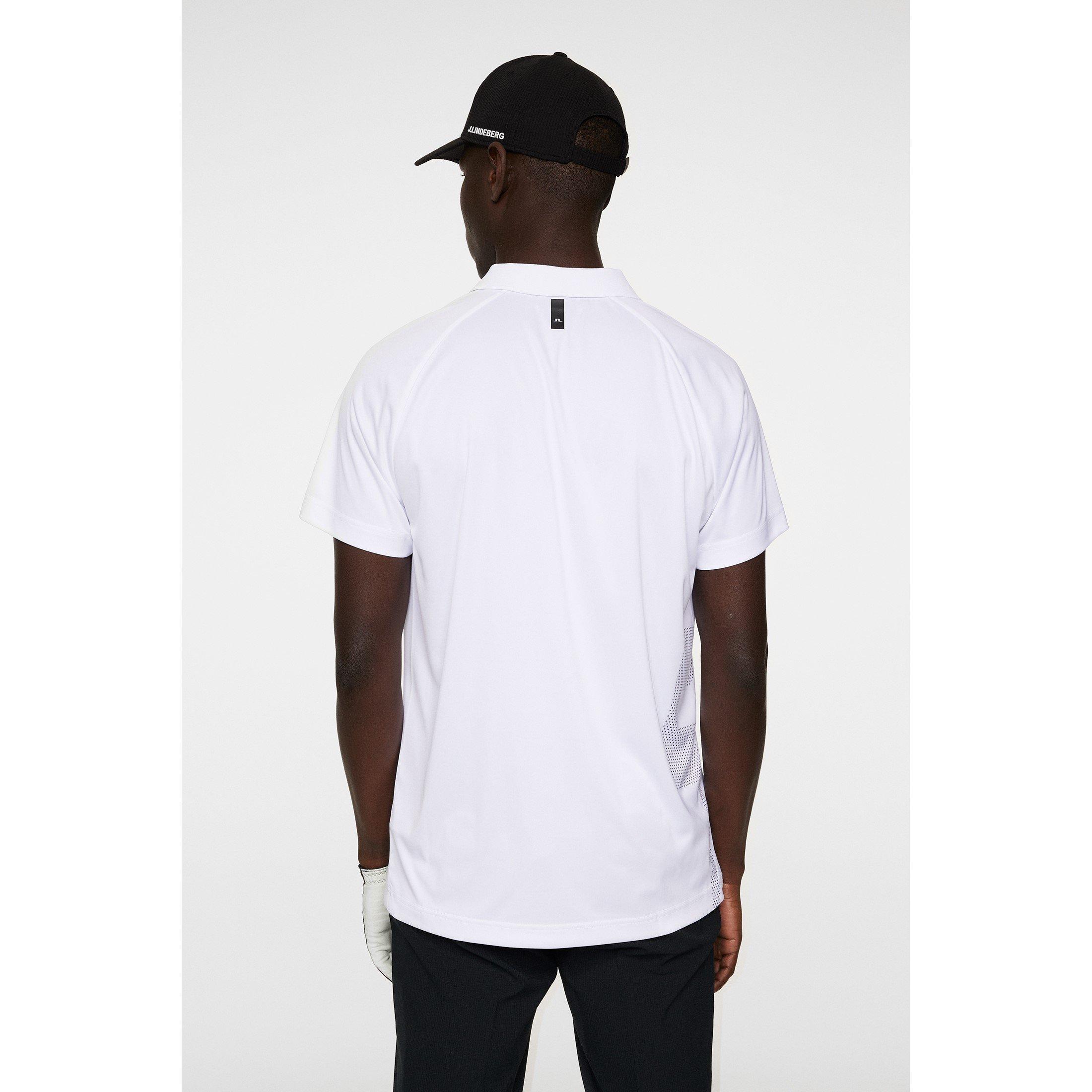 White - J Lindeberg Golf - Sola Short-Sleeve Performance Polo Shirt - 4