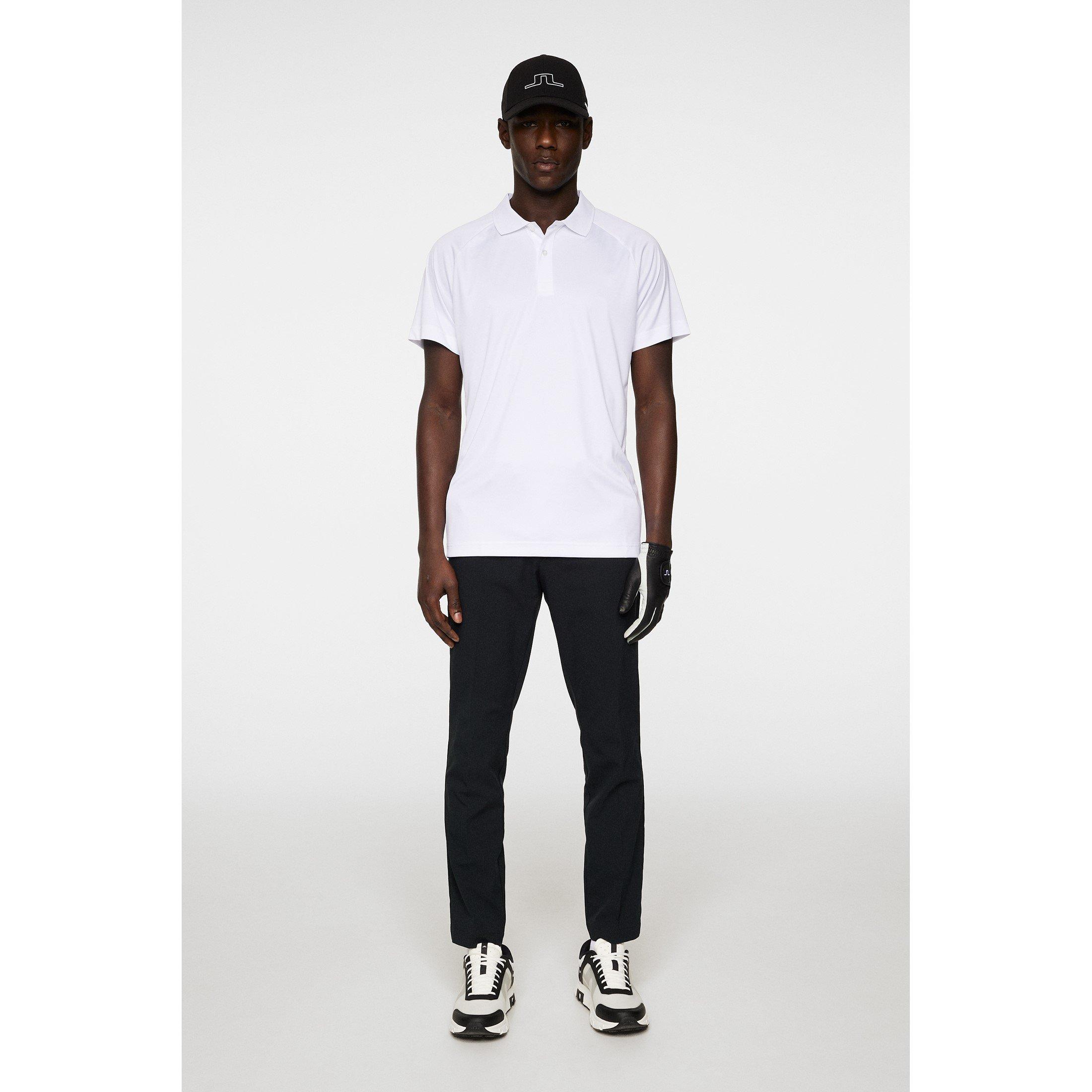 White - J Lindeberg Golf - Sola Short-Sleeve Performance Polo Shirt - 5