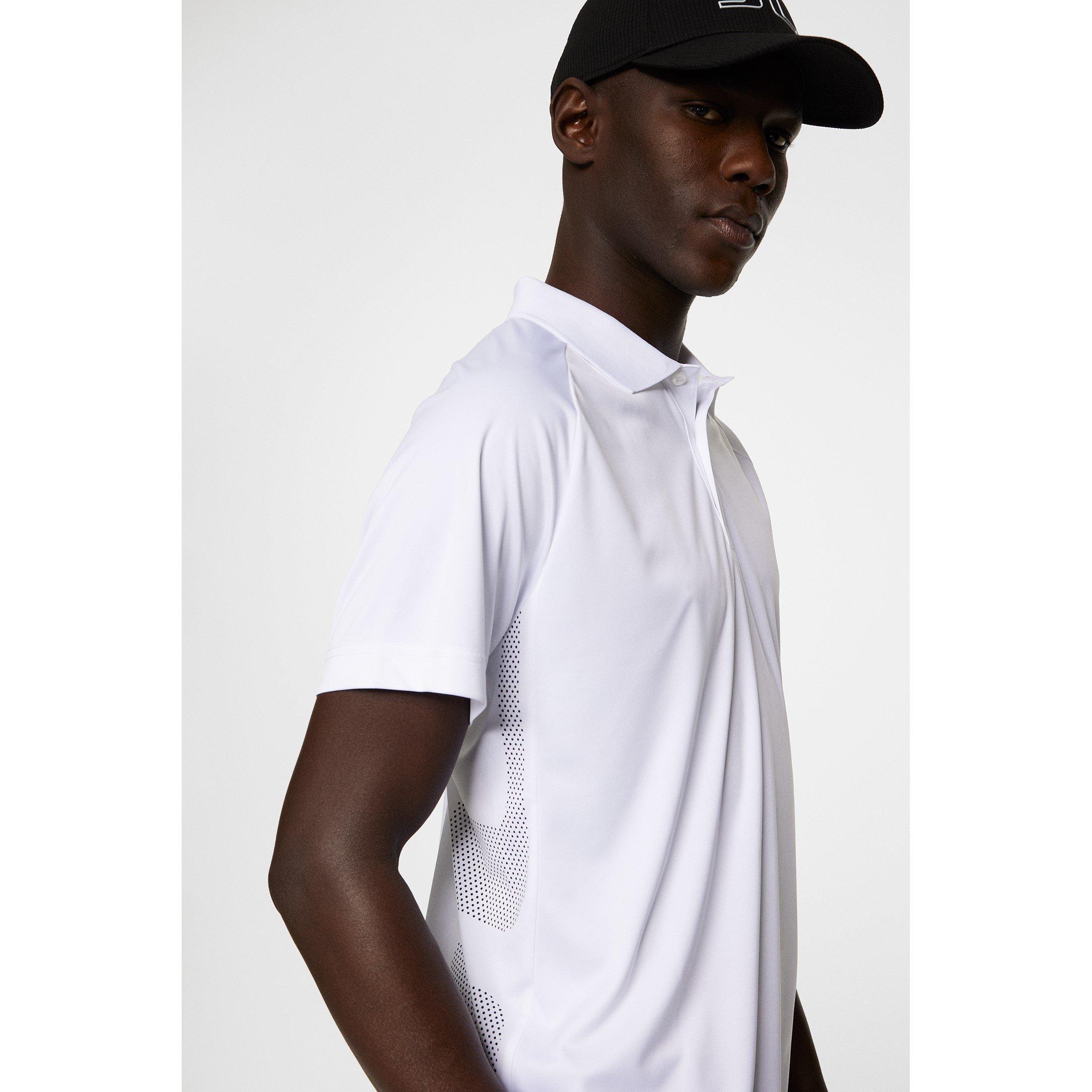 White - J Lindeberg Golf - Sola Short-Sleeve Performance Polo Shirt - 6