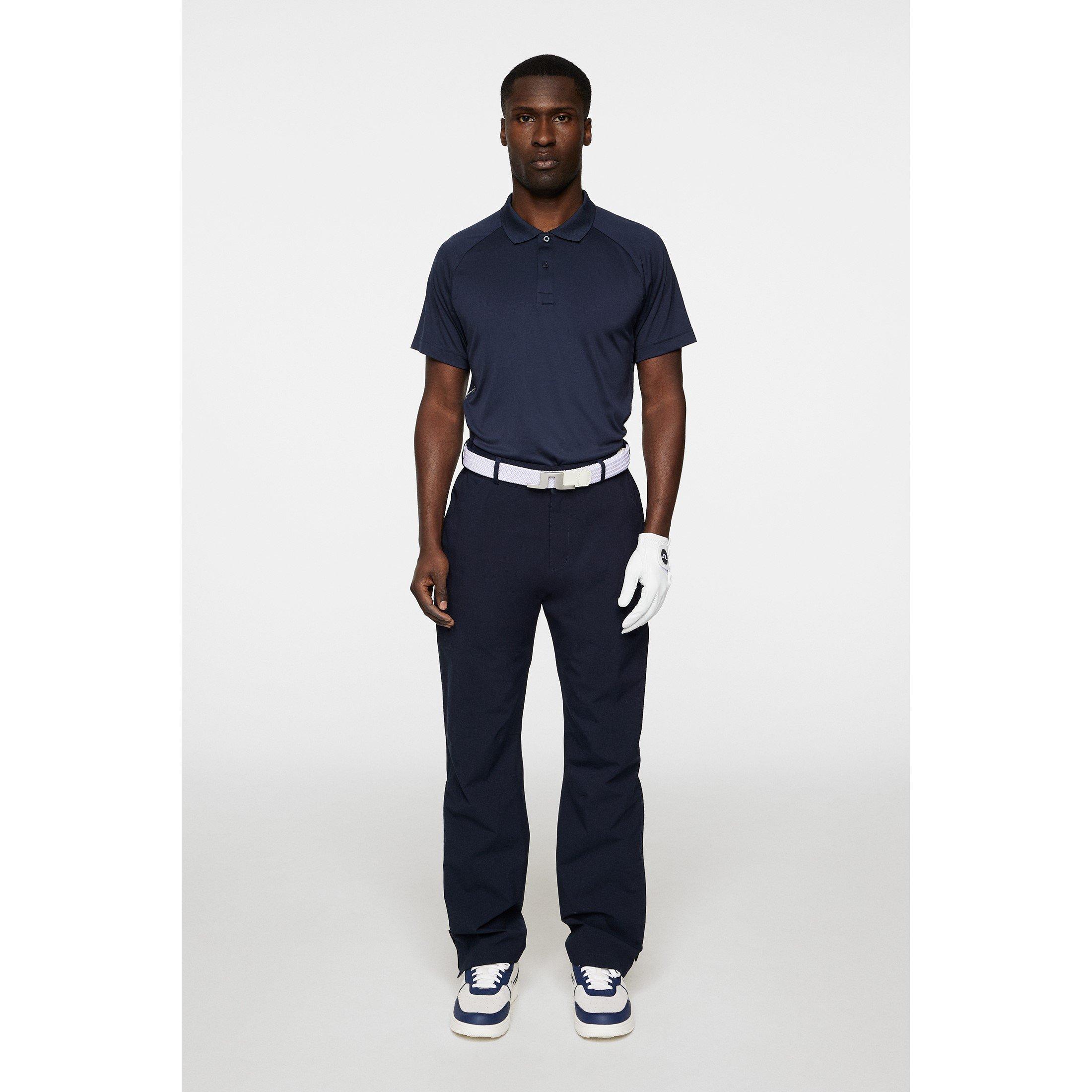 JL Navy - J Lindeberg Golf - Men's Sola Short-Sleeve Performance Polo Shirt - 5
