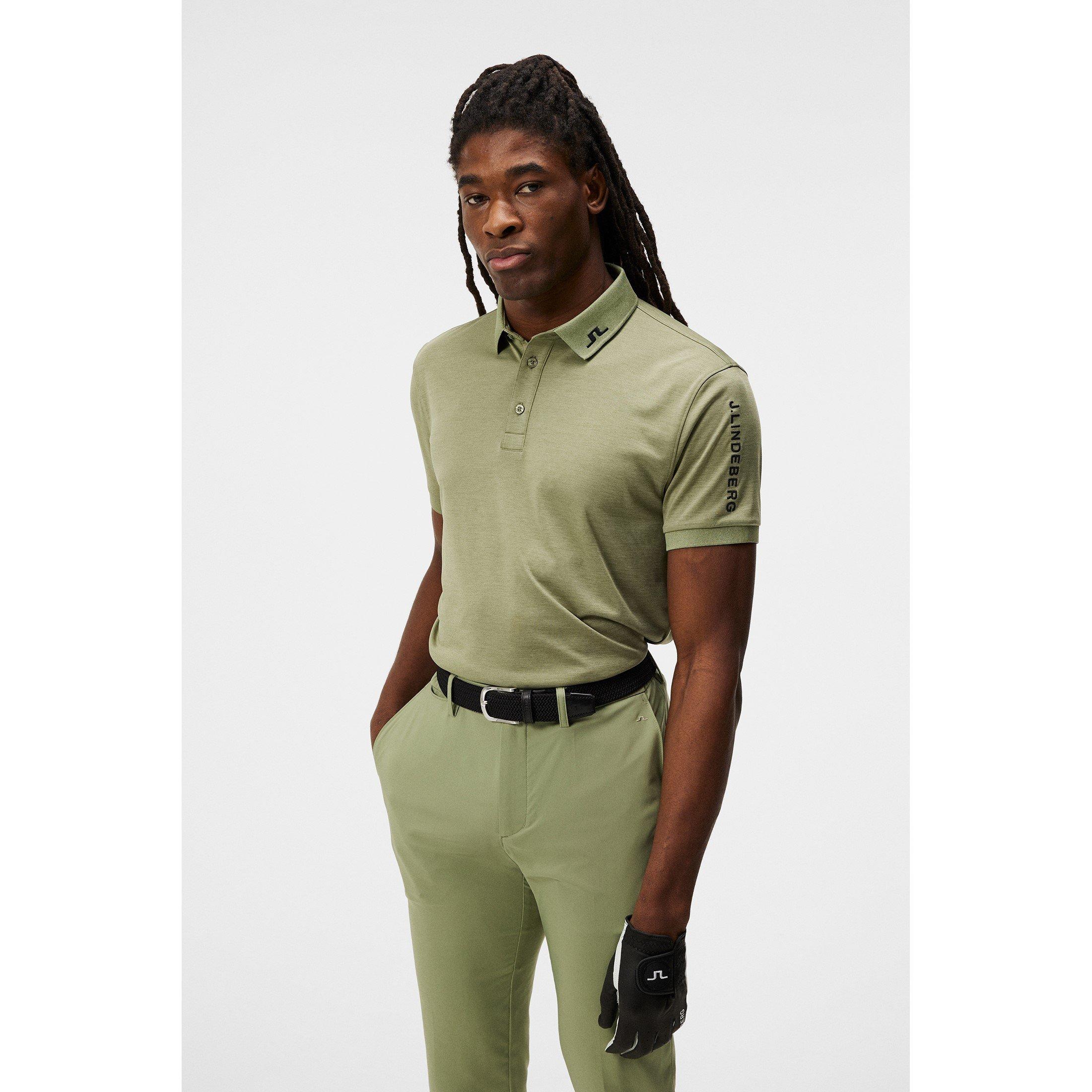 Ölgrün Mel - J Lindeberg Golf - Men's Junior Tour Tech Short-Sleeve Performance Polo Shirt - 2