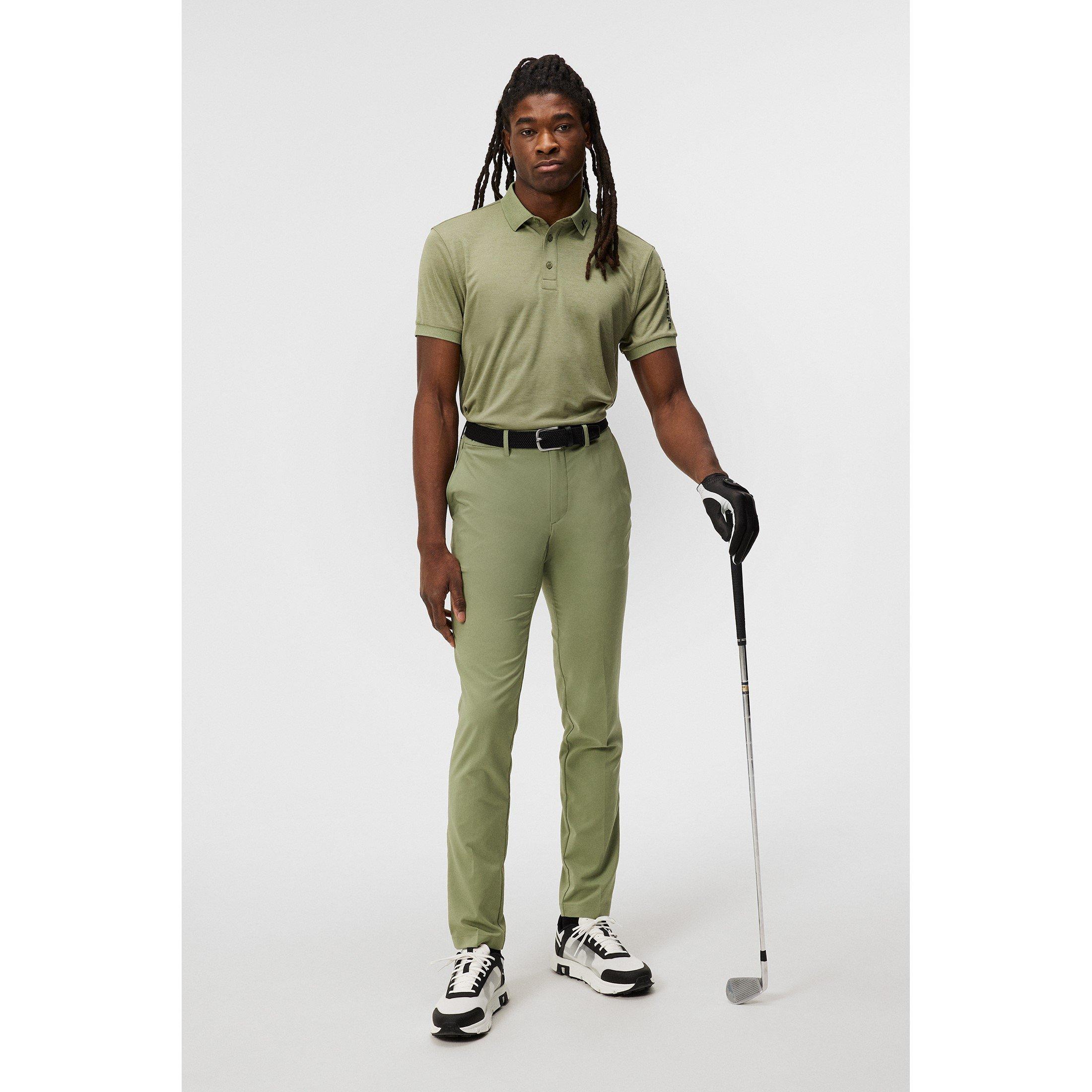 Ölgrün Mel - J Lindeberg Golf - Men's Junior Tour Tech Short-Sleeve Performance Polo Shirt - 4