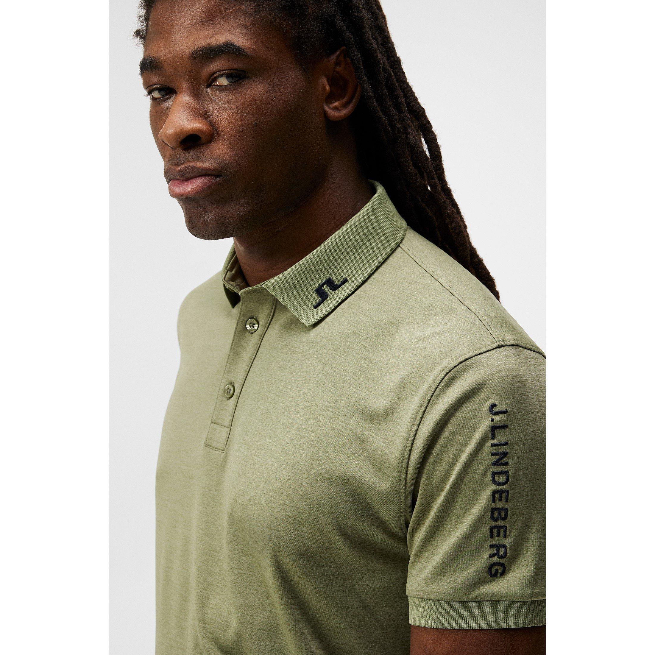 Ölgrün Mel - J Lindeberg Golf - Men's Junior Tour Tech Short-Sleeve Performance Polo Shirt - 5