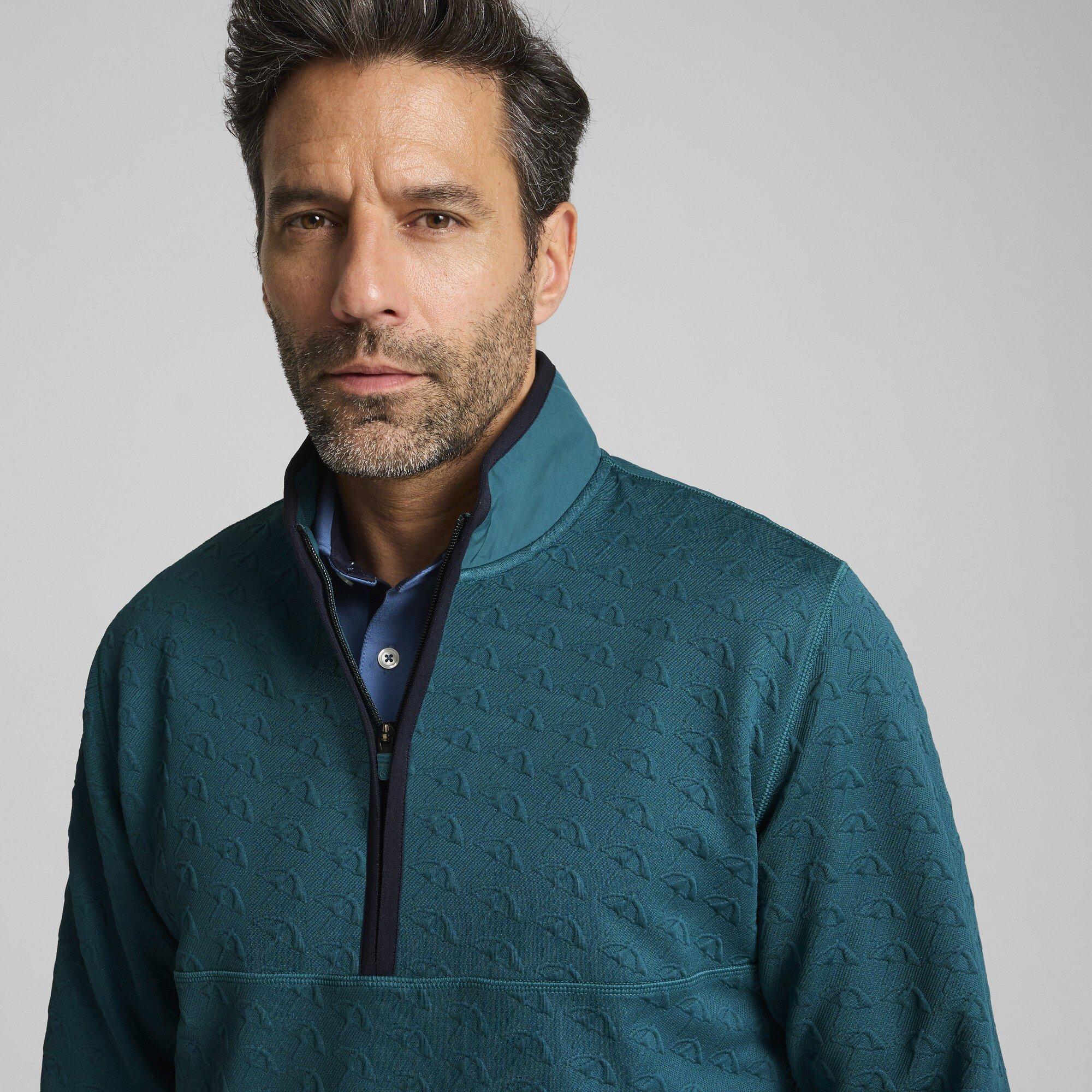 Koude Groen - Puma - X Ap Jacquard quarter Zip Polo Shirt Mens - 5