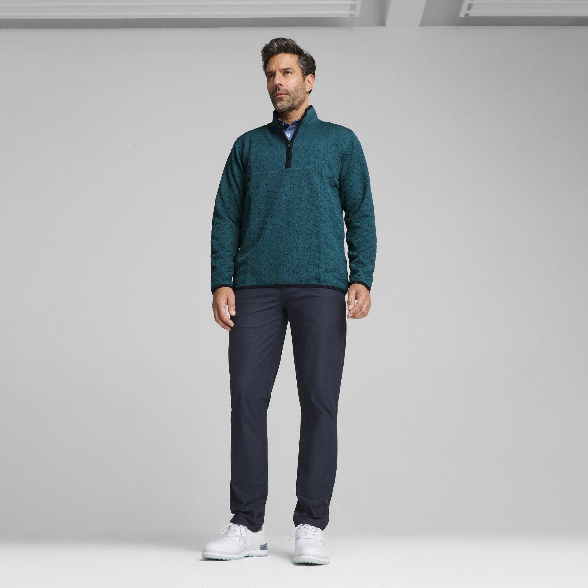 Koude Groen - Puma - X Ap Jacquard quarter Zip Polo Shirt Mens - 6