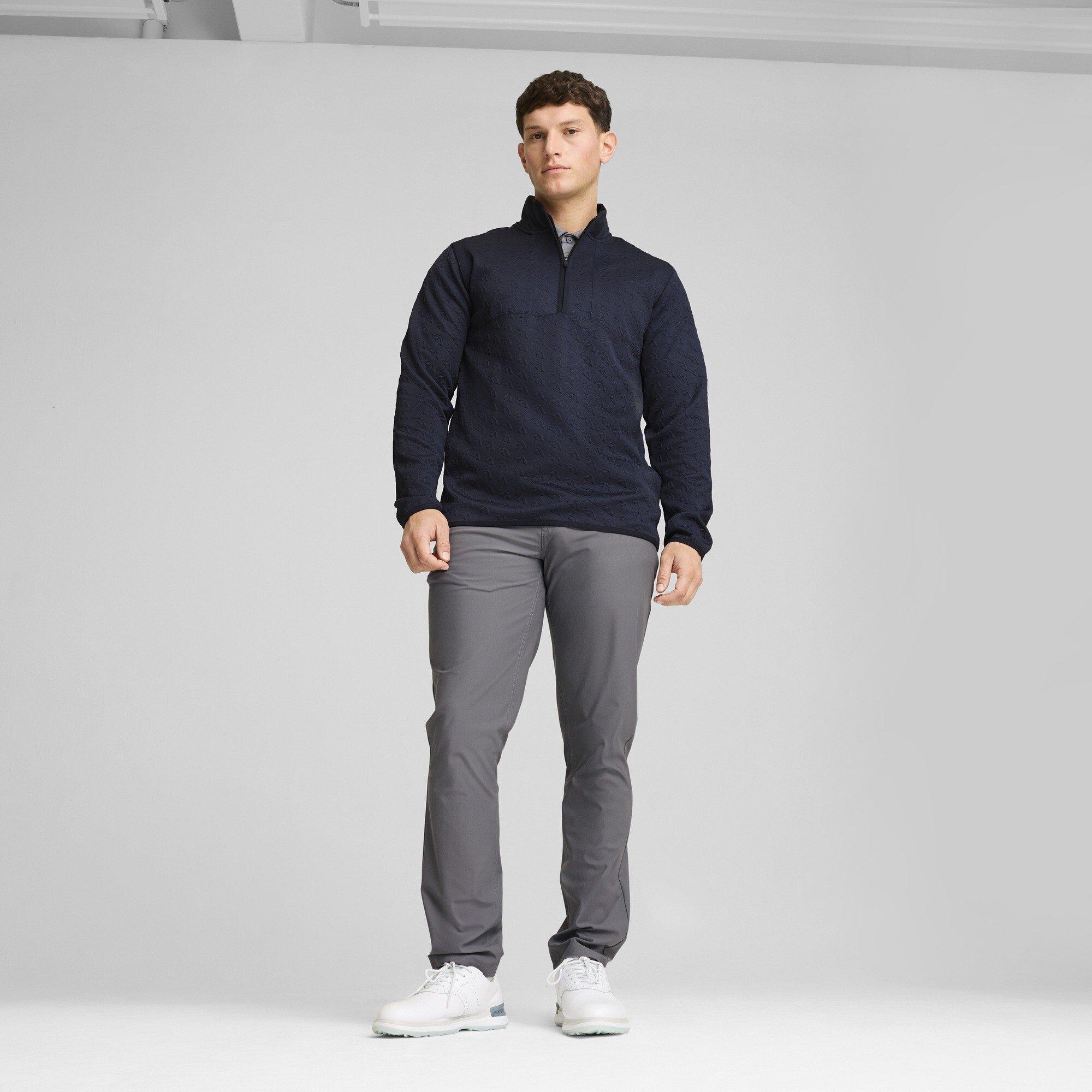 Tiefes Marineblau - Puma - Men's Jac 1/4 Zip Long Sleeve Performance Polo Shirt - 6