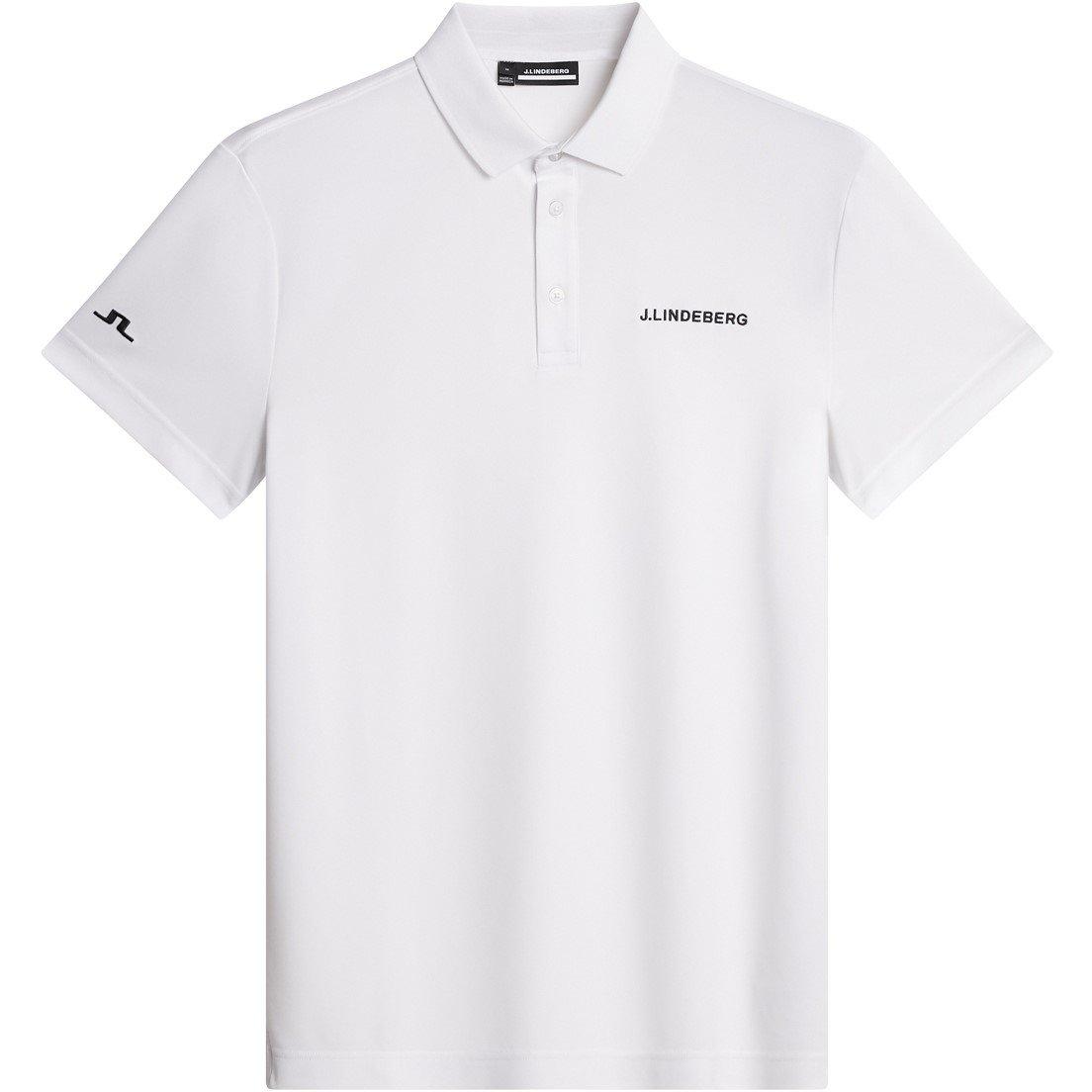 J Lindeberg Golf Men's White Jlg Bridge Short Sleeve Performance Polo Shirt - X Large - Image 4
