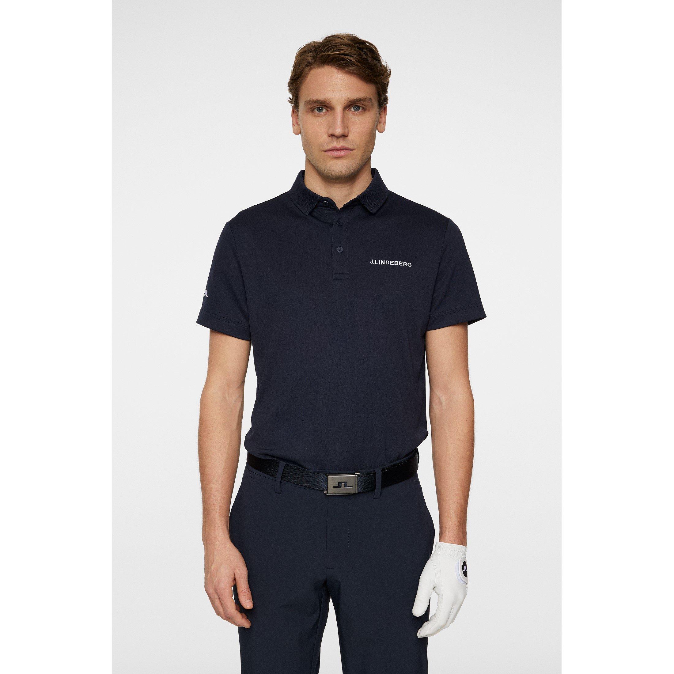 Marineblau - J Lindeberg Golf - JLG Bridge Short-Sleeve Performance Polo Shirt - 2