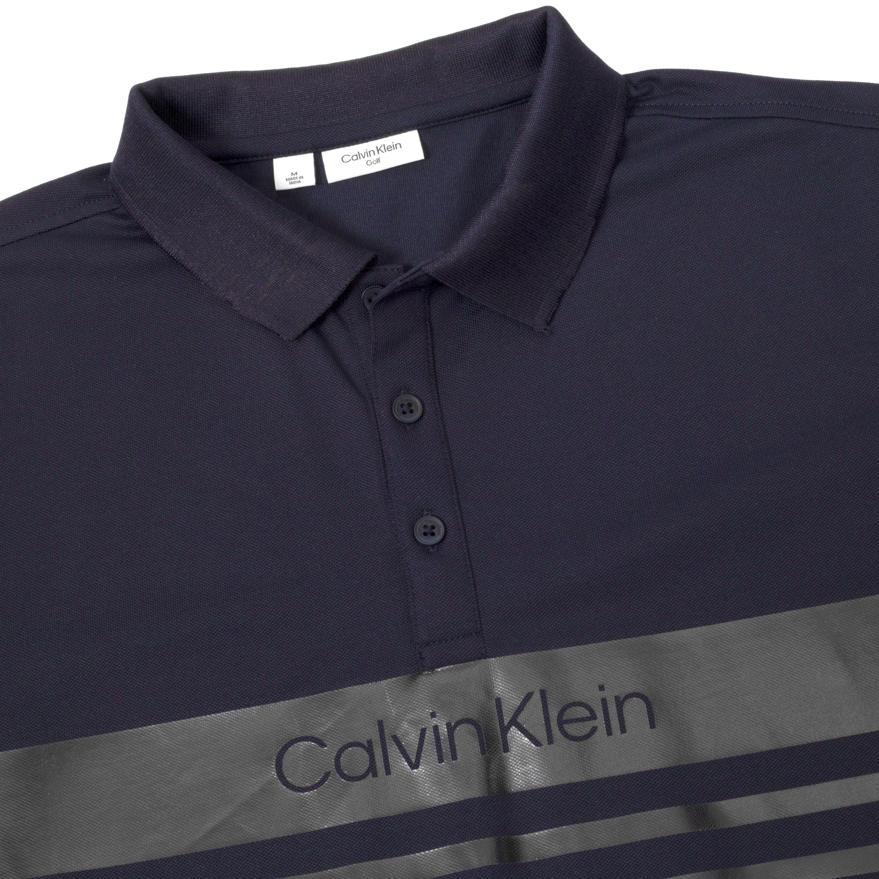 Azul marino - Calvin Klein Golf - Men's Short Sleeve Performance Polo Shirt - 7
