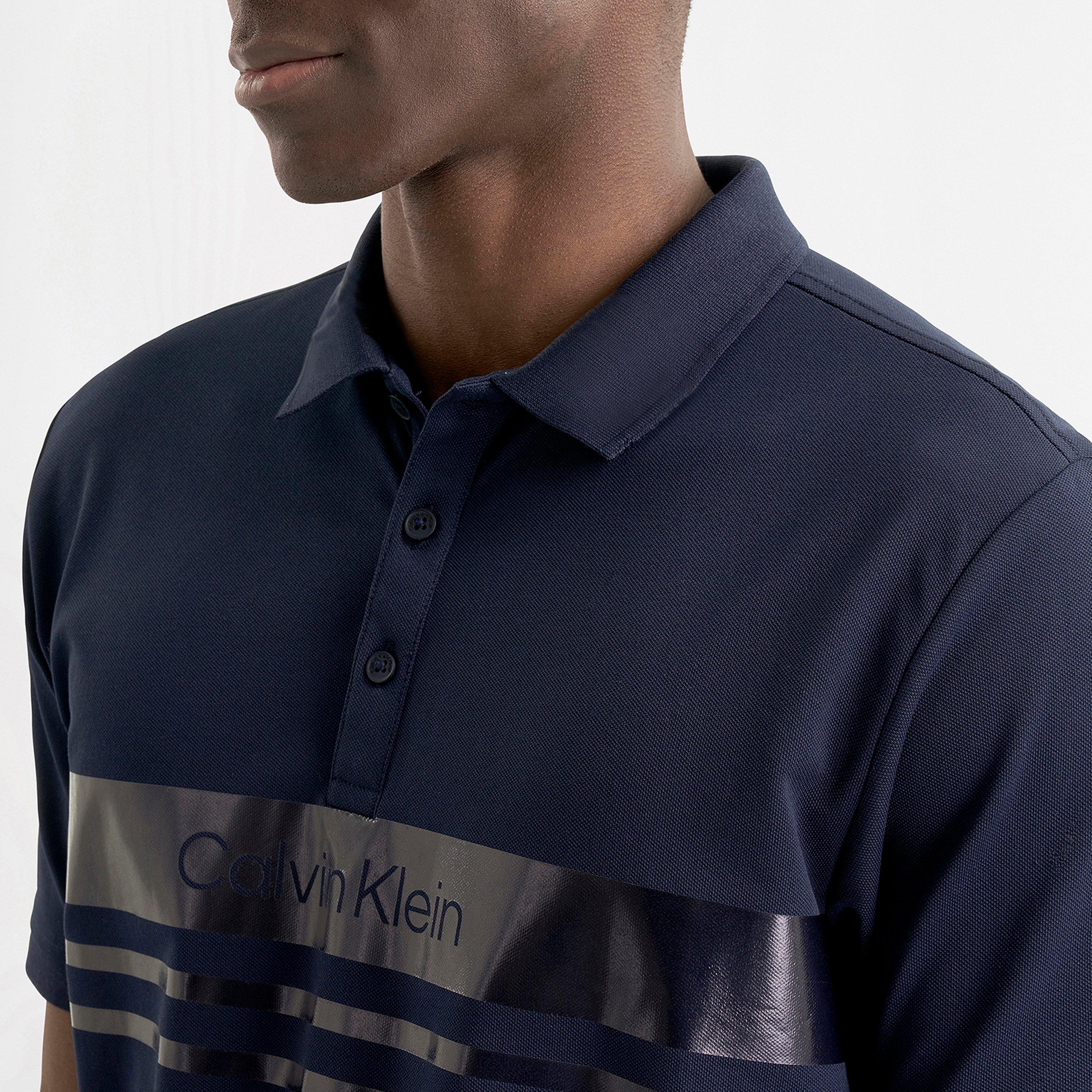Azul marino - Calvin Klein Golf - Men's Short Sleeve Performance Polo Shirt - 4