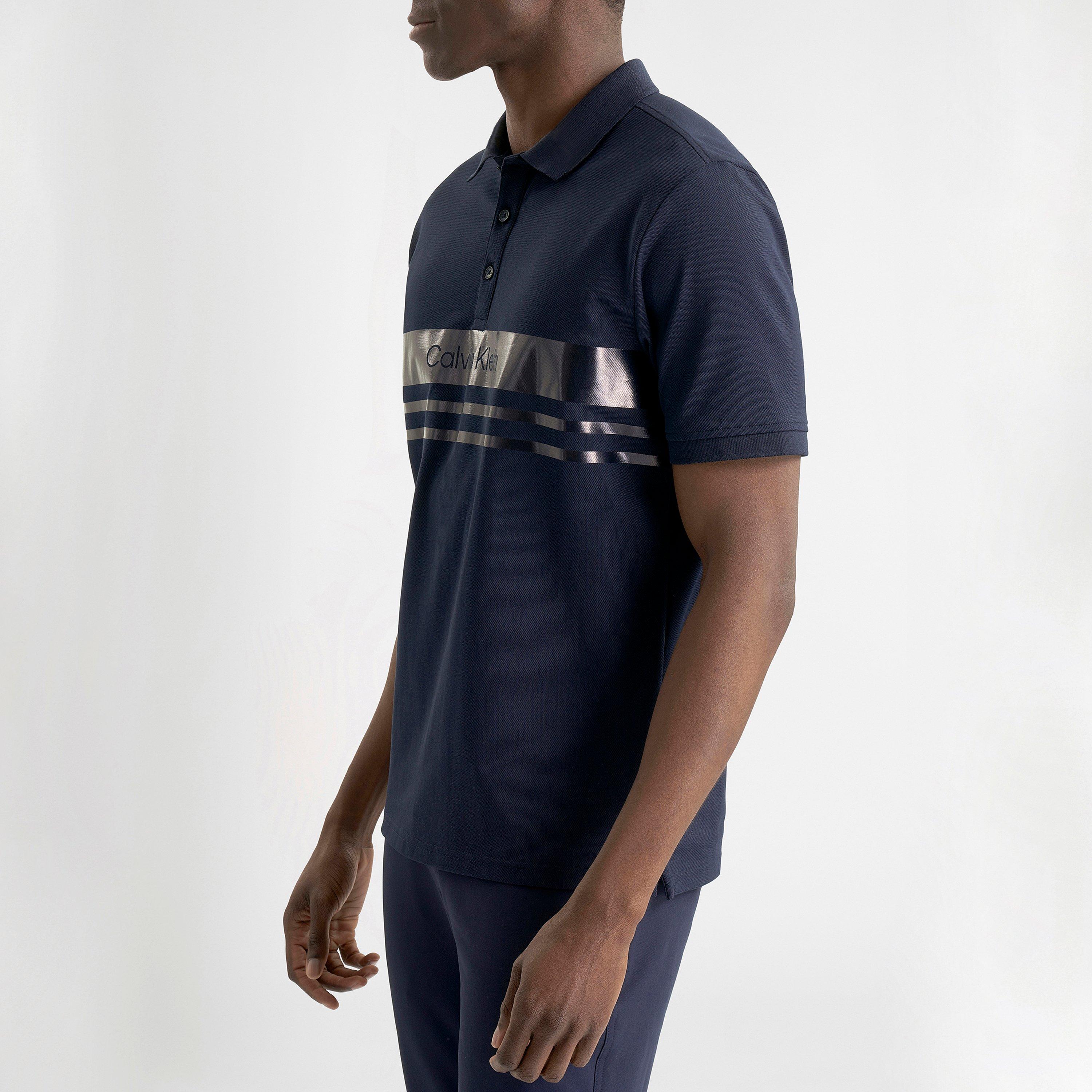 Azul marino - Calvin Klein Golf - Men's Short Sleeve Performance Polo Shirt - 5
