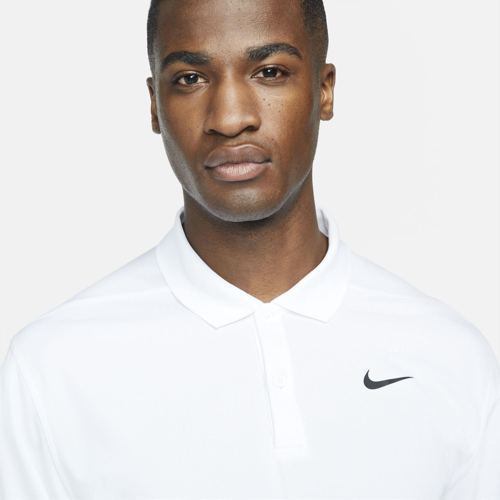 Wit/Zwart - Nike - Dri-FIT Victory Golf Polo Shirt Mens - 3