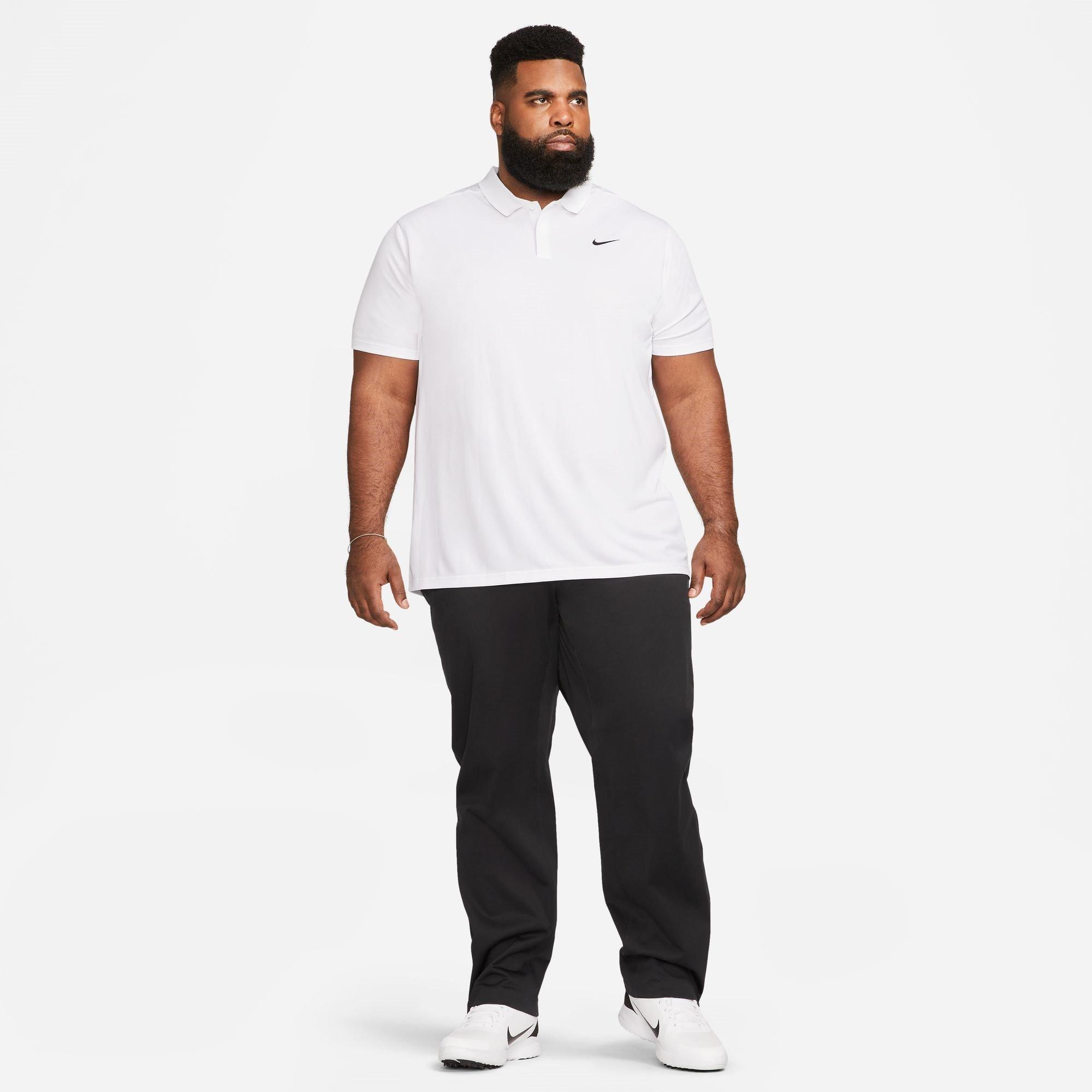 Wit/Zwart - Nike - Dri-FIT Victory Golf Polo Shirt Mens - 8