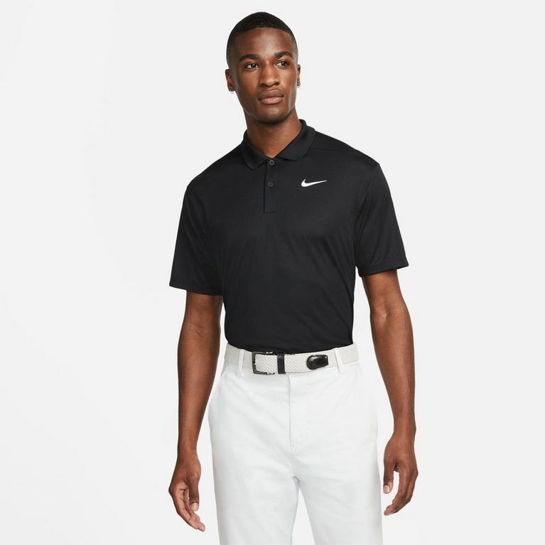 Negro/Blanco - Nike - Dri-FIT Victory Golf Polo Shirt Mens - 1