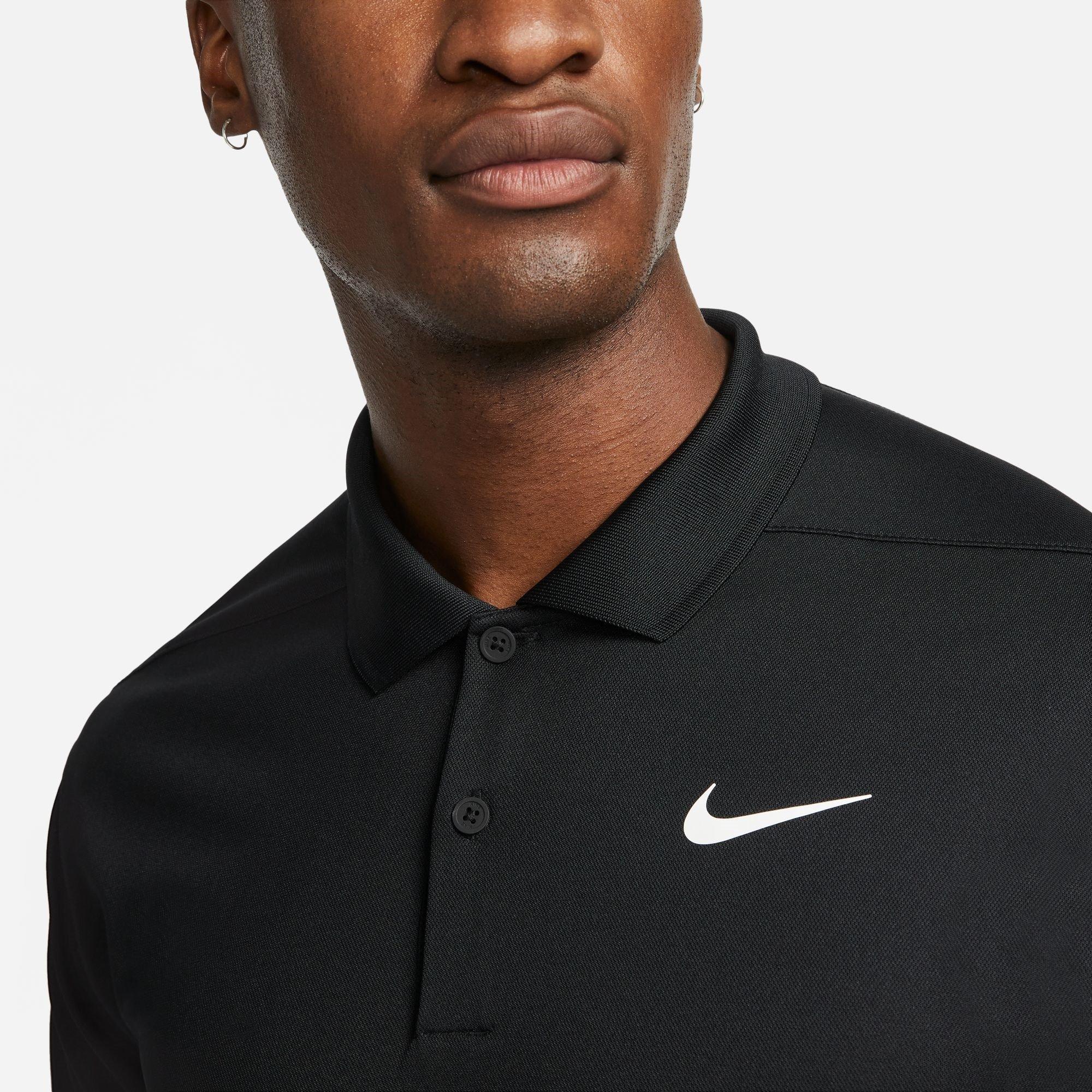 Schwarz/Weiß - Nike - Dri-FIT Victory Golf Polo Shirt Mens - 3