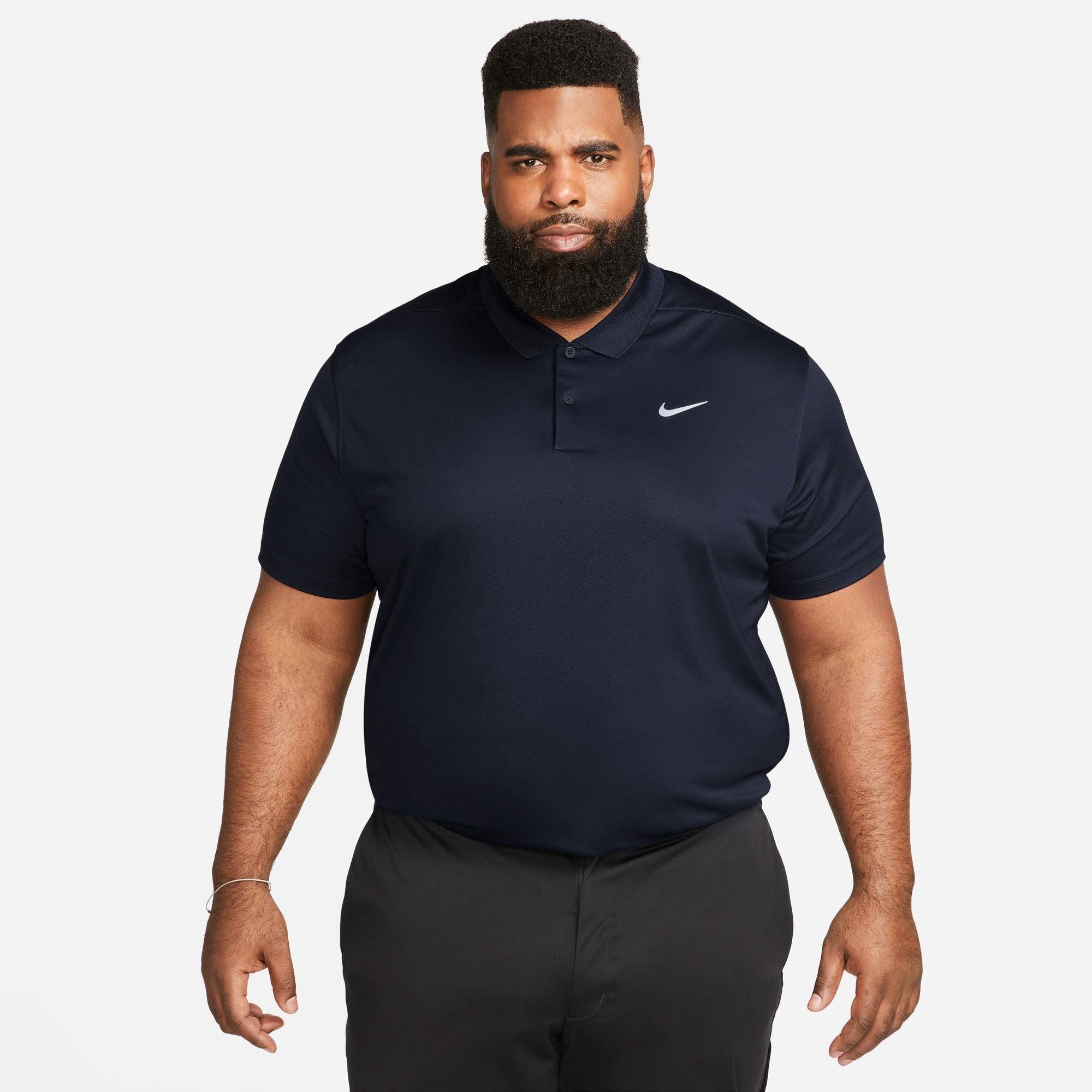 Navy/White - Nike - Dri-FIT Victory Golf Polo Shirt Mens - 5