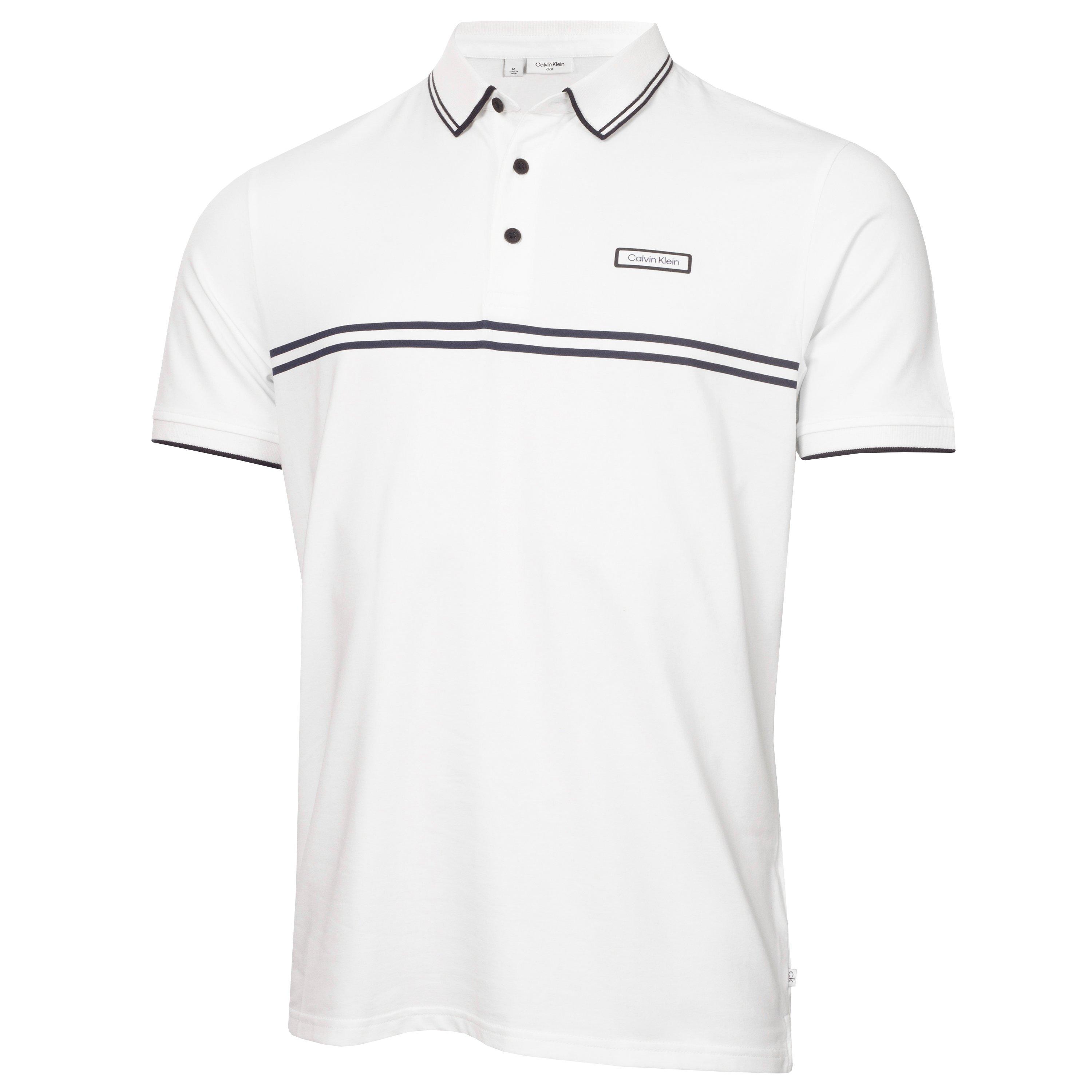 Wit - Calvin Klein Golf - Men's Short Sleeve Performance Polo Shirt - 1