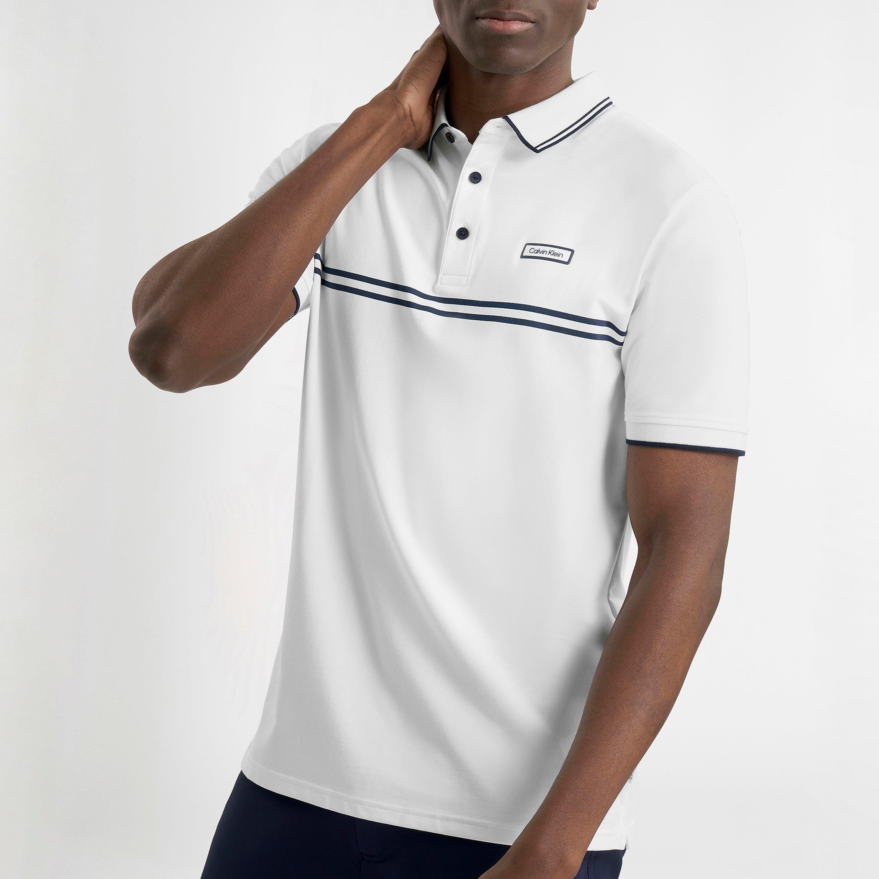 Wit - Calvin Klein Golf - Men's Short Sleeve Performance Polo Shirt - 2