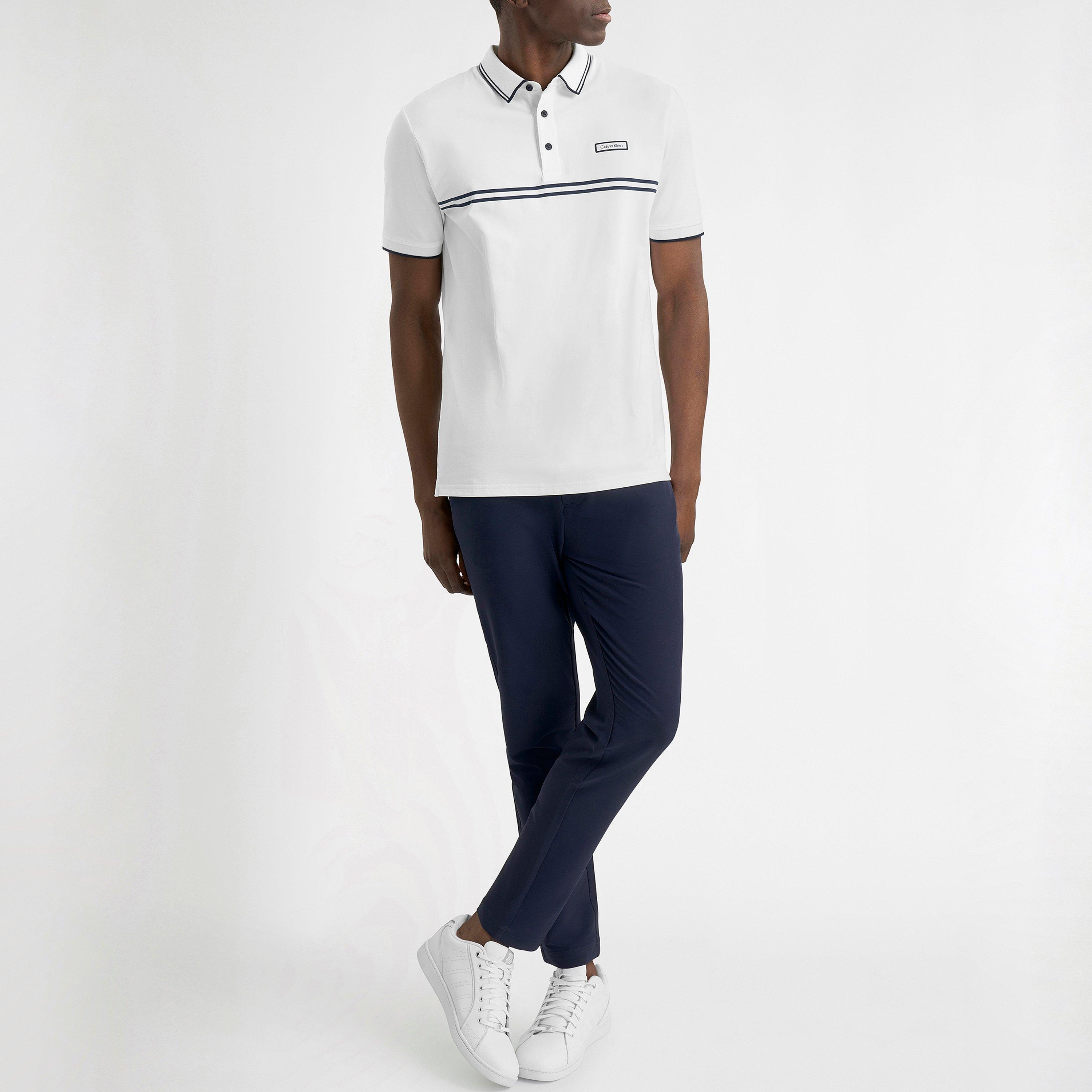 Wit - Calvin Klein Golf - Men's Short Sleeve Performance Polo Shirt - 3