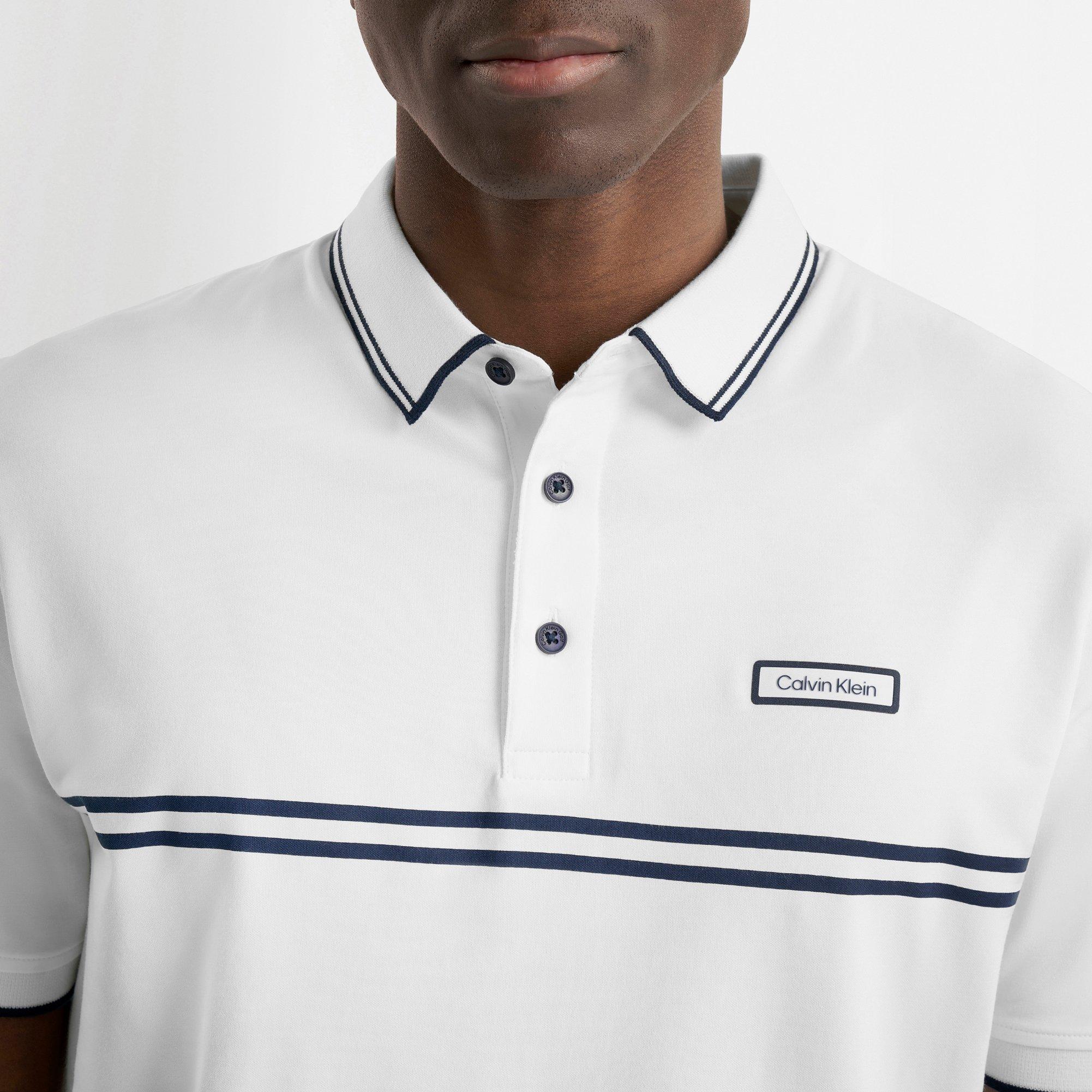 Wit - Calvin Klein Golf - Men's Short Sleeve Performance Polo Shirt - 4