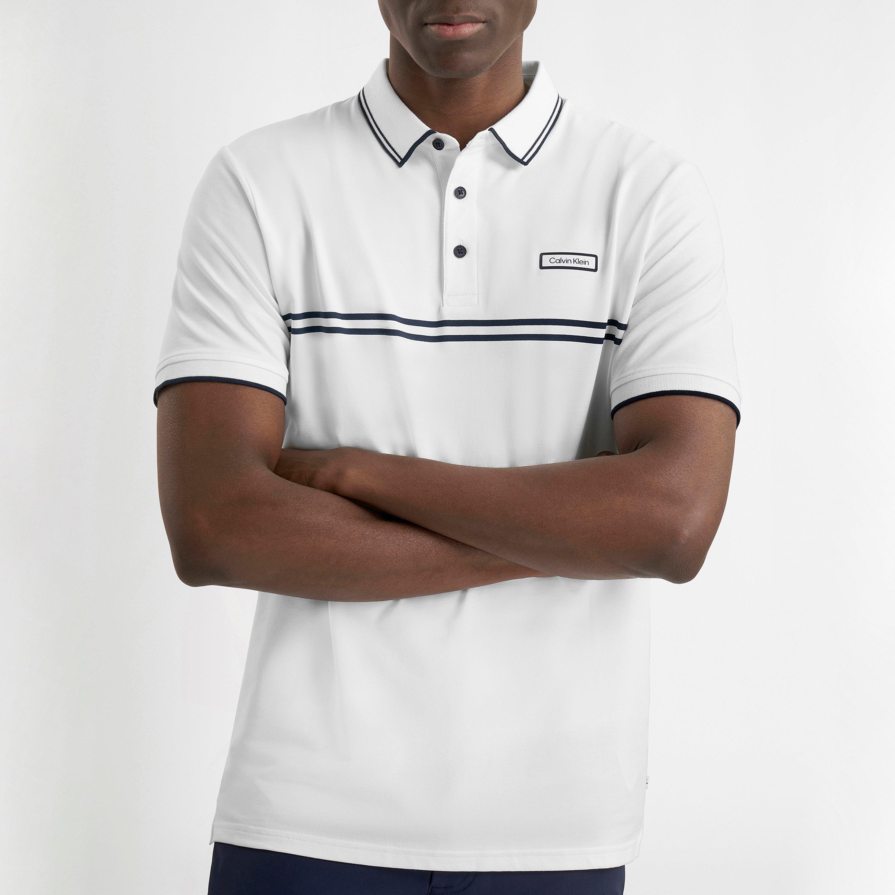 Wit - Calvin Klein Golf - Men's Short Sleeve Performance Polo Shirt - 5