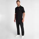 Noir/Argent - DKNY Golf - Blue cotton and linen blend polo shirt - 5