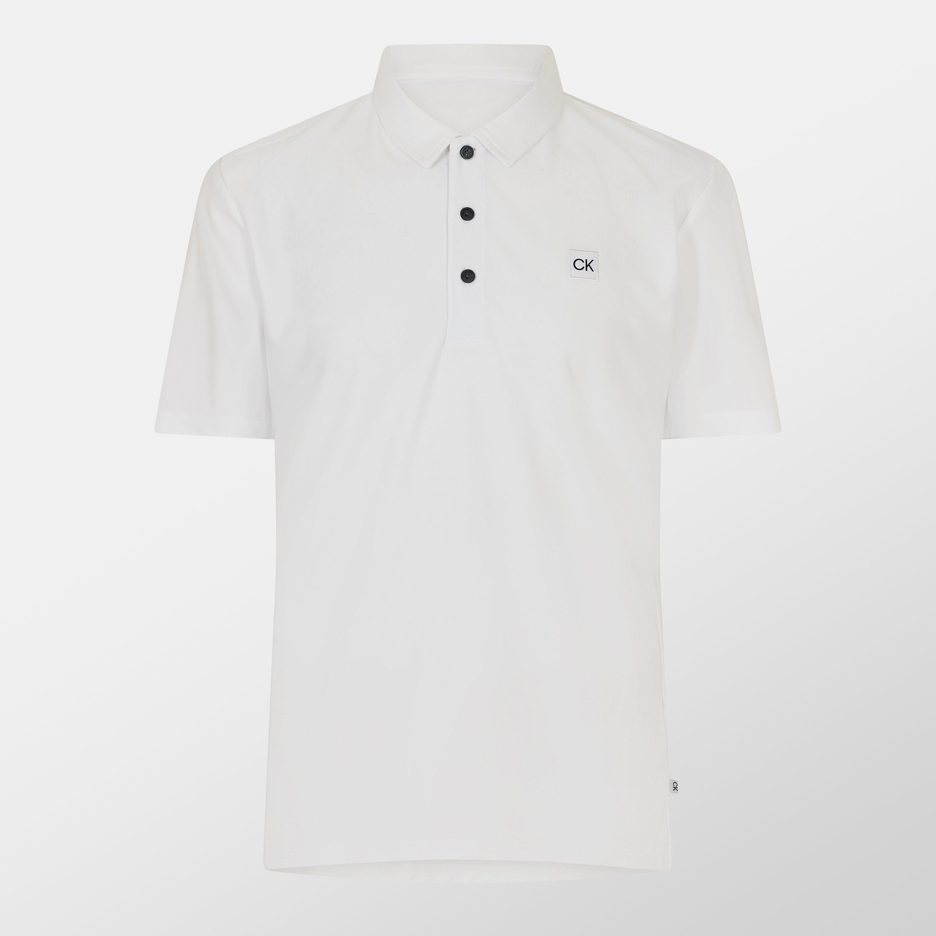 Wit - Calvin Klein Golf - Short-Sleeve Performance Polo Shirt - 1