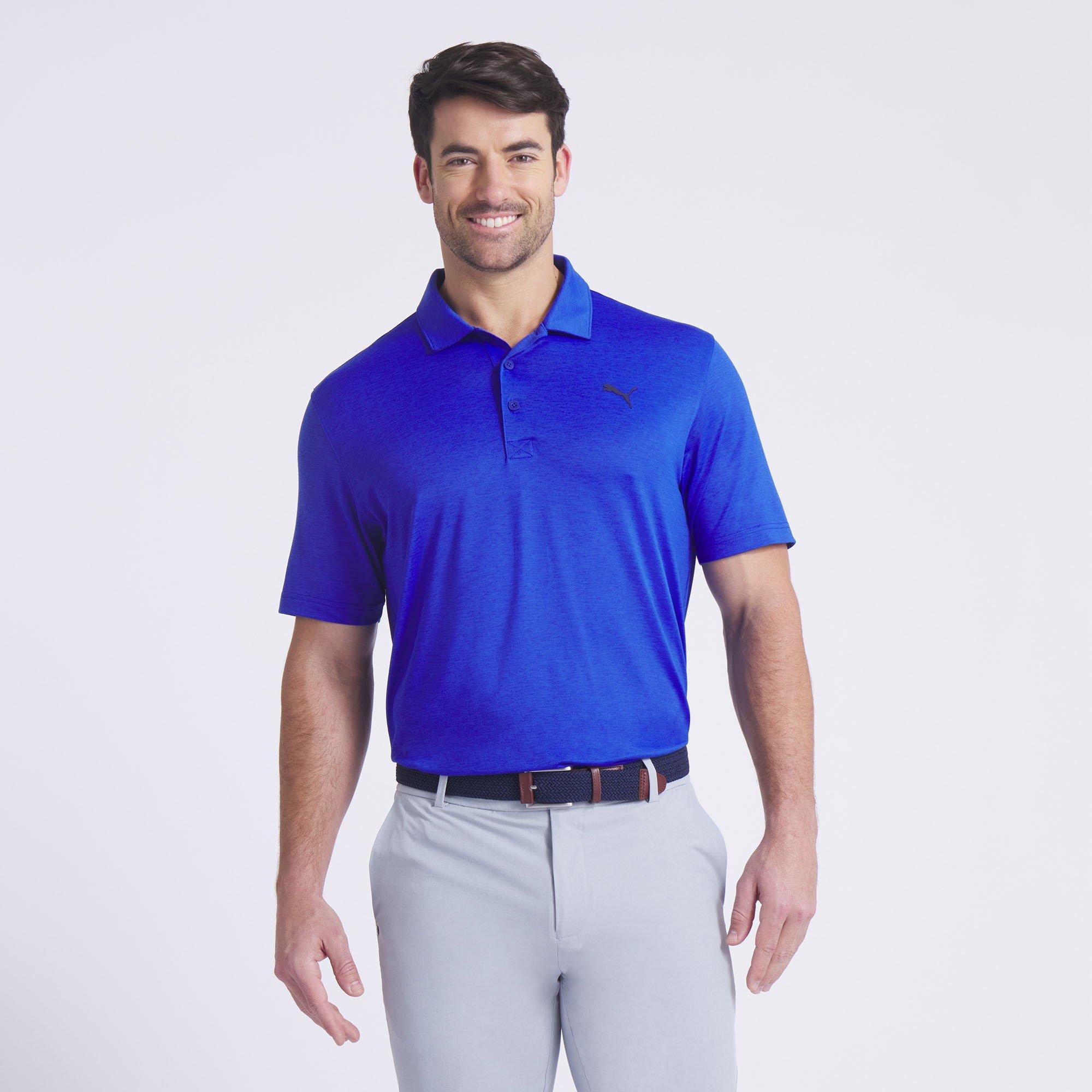 Blauw - Puma - Puma Icon Heather Polo 2.0 - Lc - 3