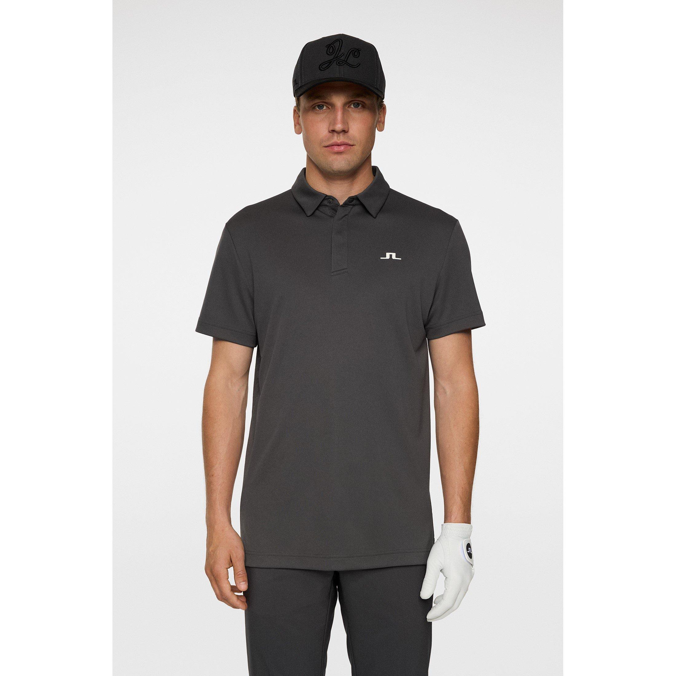 Asphalt - J Lindeberg Golf - Men's Short Sleeve Performance Polo Shirt - 3