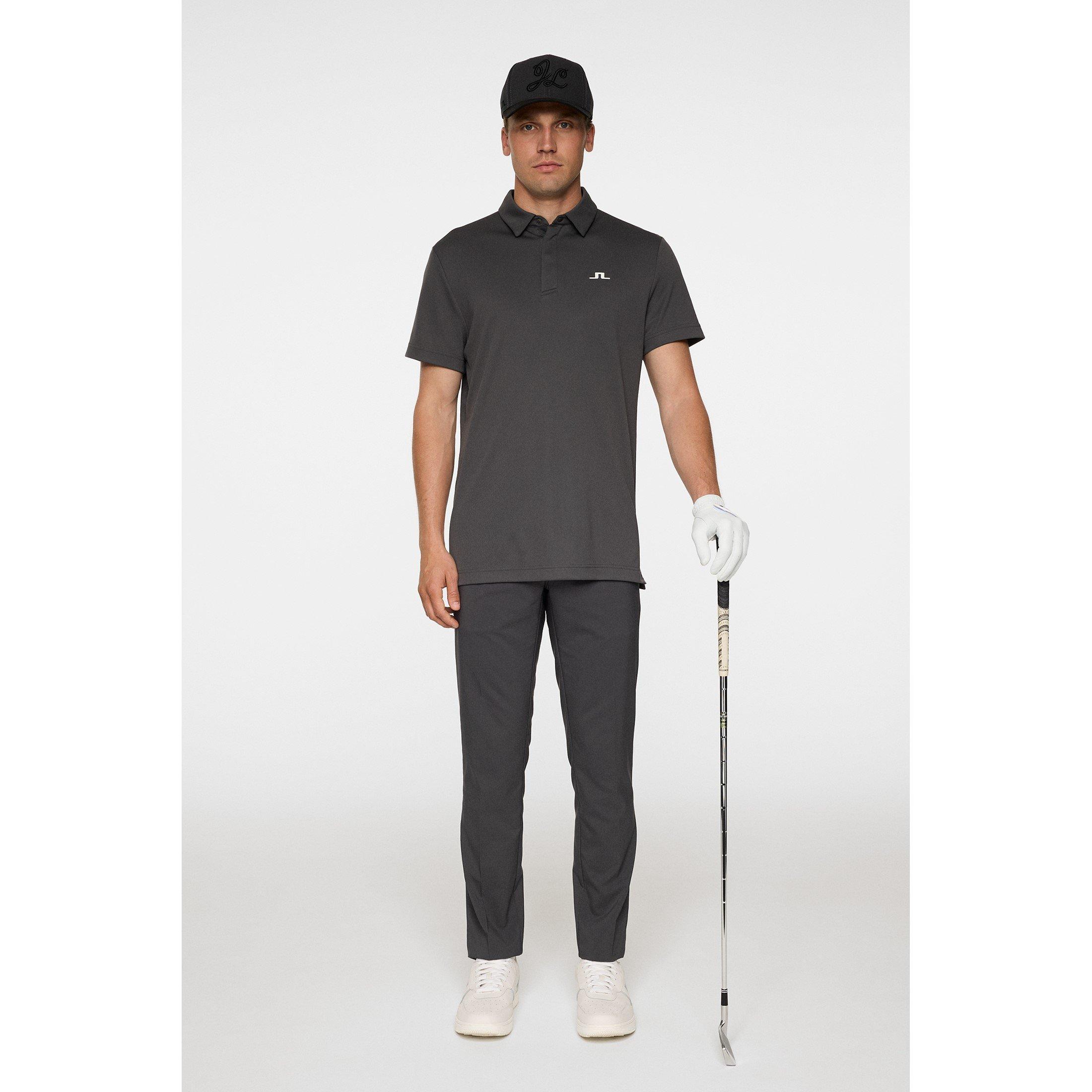 Asphalt - J Lindeberg Golf - Men's Short Sleeve Performance Polo Shirt - 5