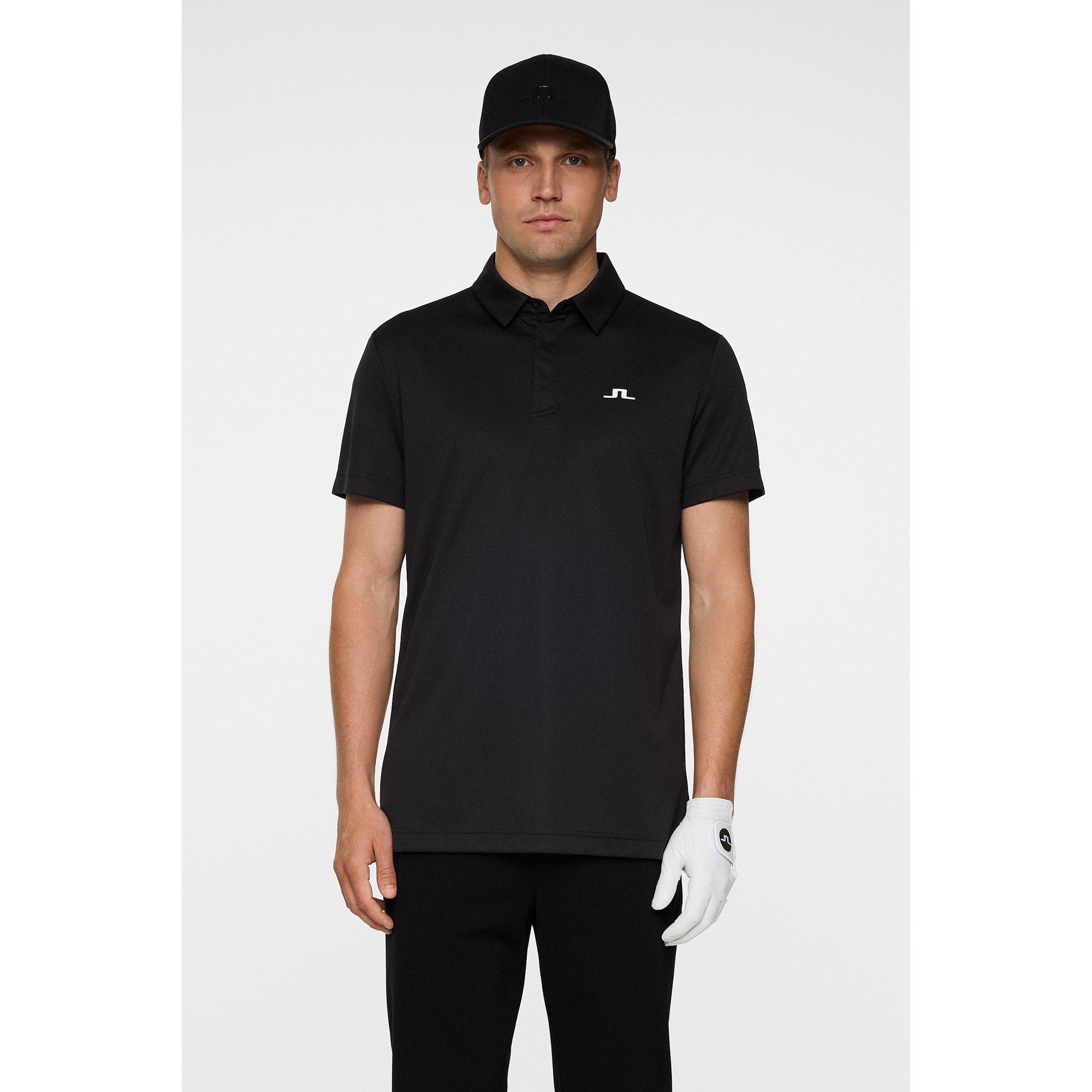 Black - J Lindeberg Golf - Men's Short Sleeve Performance Polo Shirt - 3