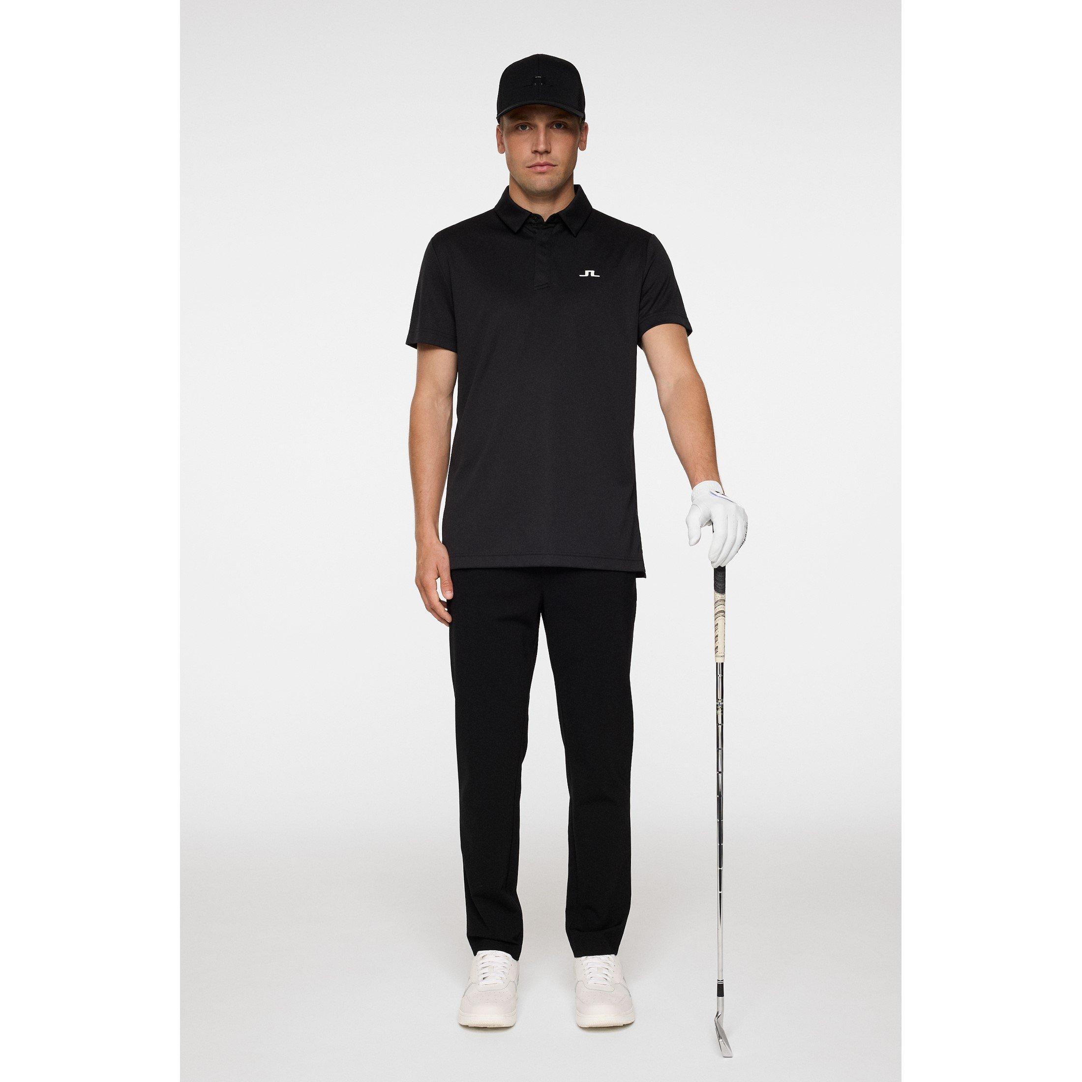 Black - J Lindeberg Golf - Men's Short Sleeve Performance Polo Shirt - 5