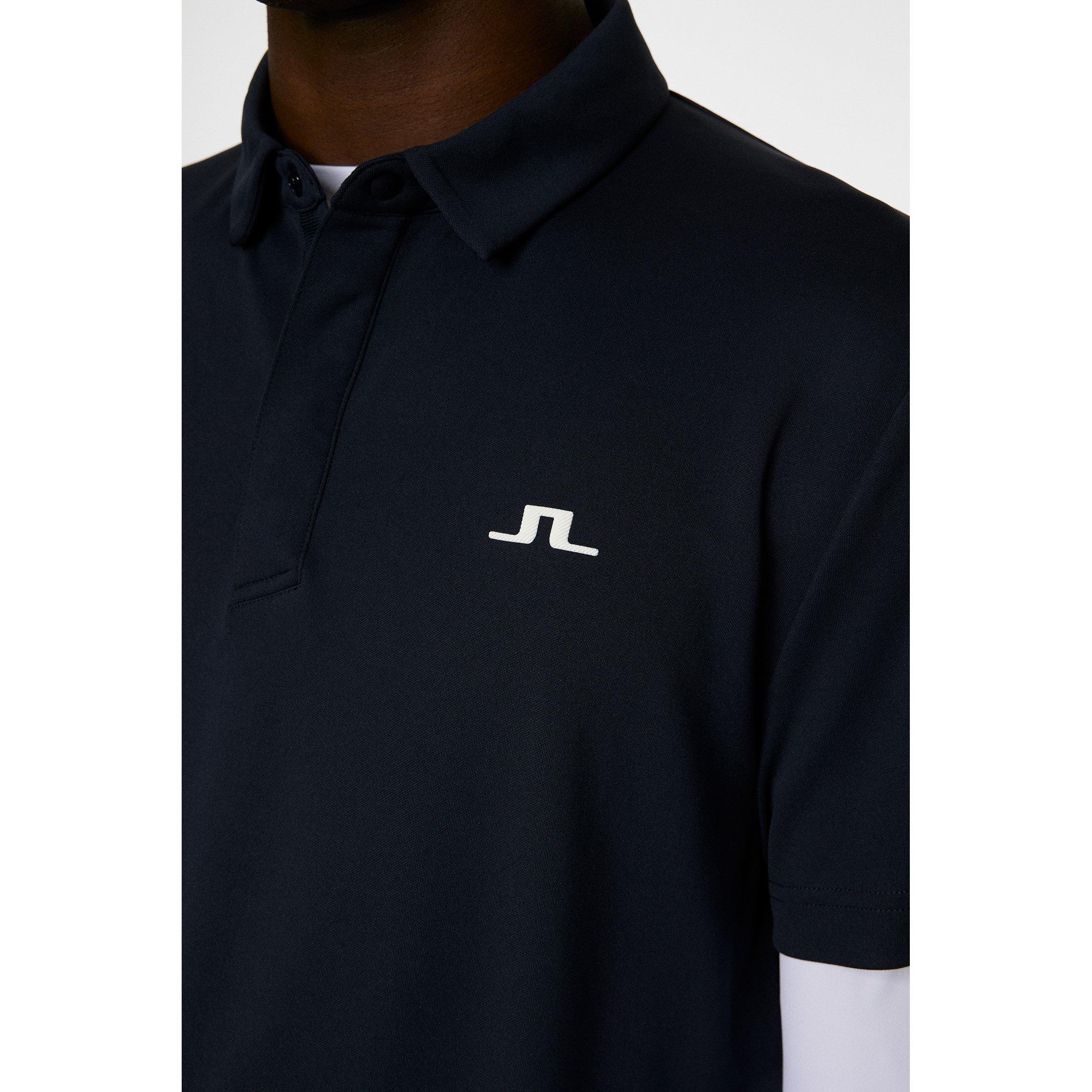 JL Navy - J Lindeberg Golf - Men's Short Sleeve Performance Polo Shirt - 7