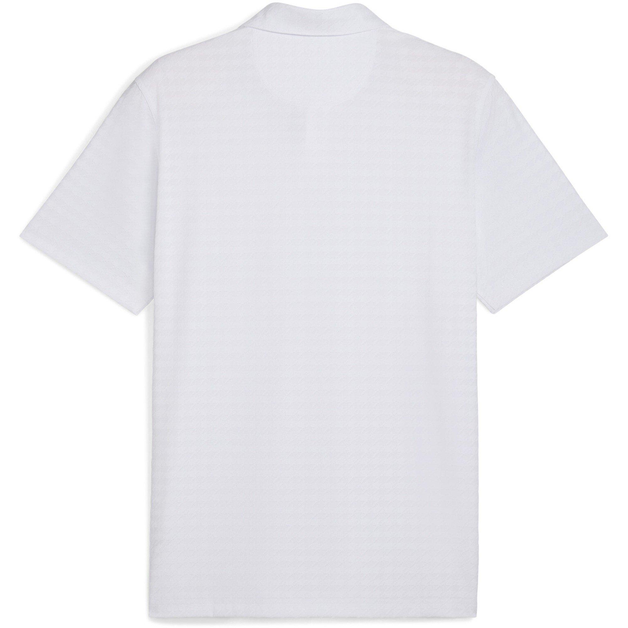 Witte gloed - Puma - Men's Mattr Houndstooth Short Sleeve Performance Polo Shirt - 2