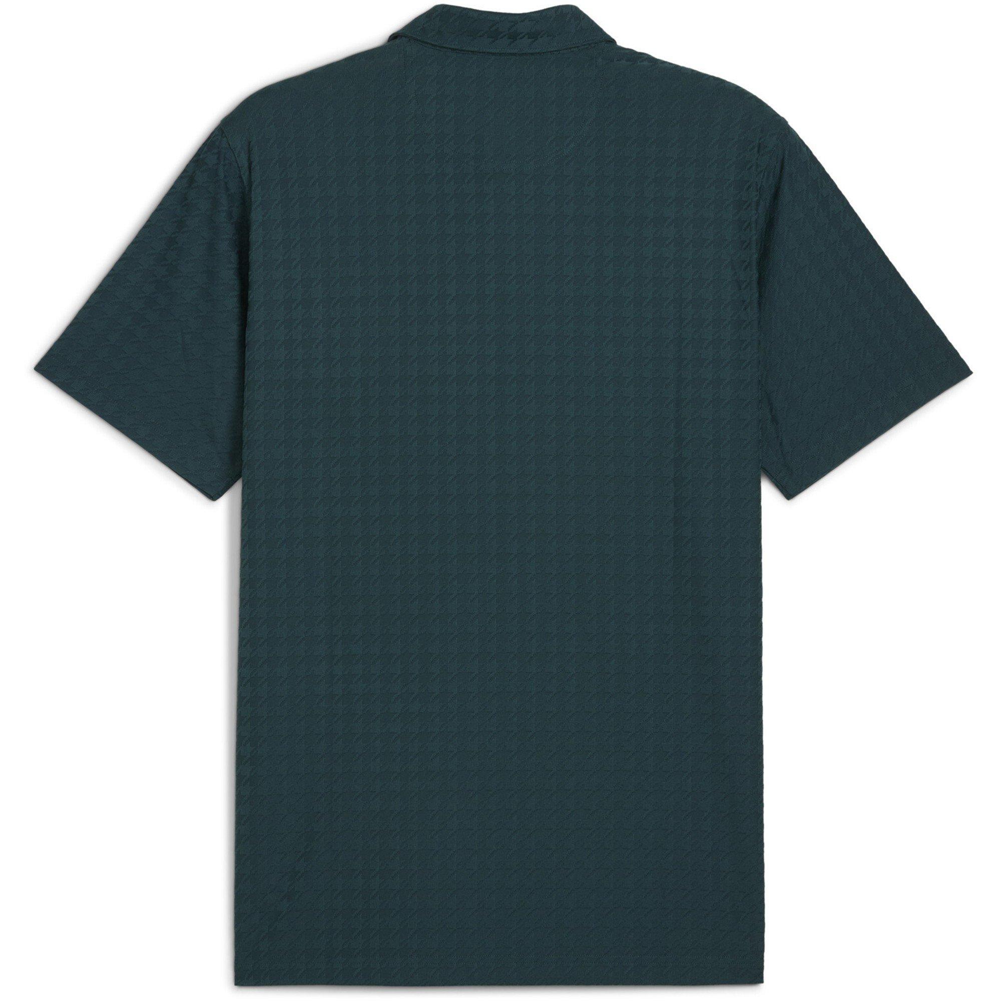 Terreno verde - Puma - Men's Mattr Houndstooth Short Sleeve Performance Polo Shirt - 2