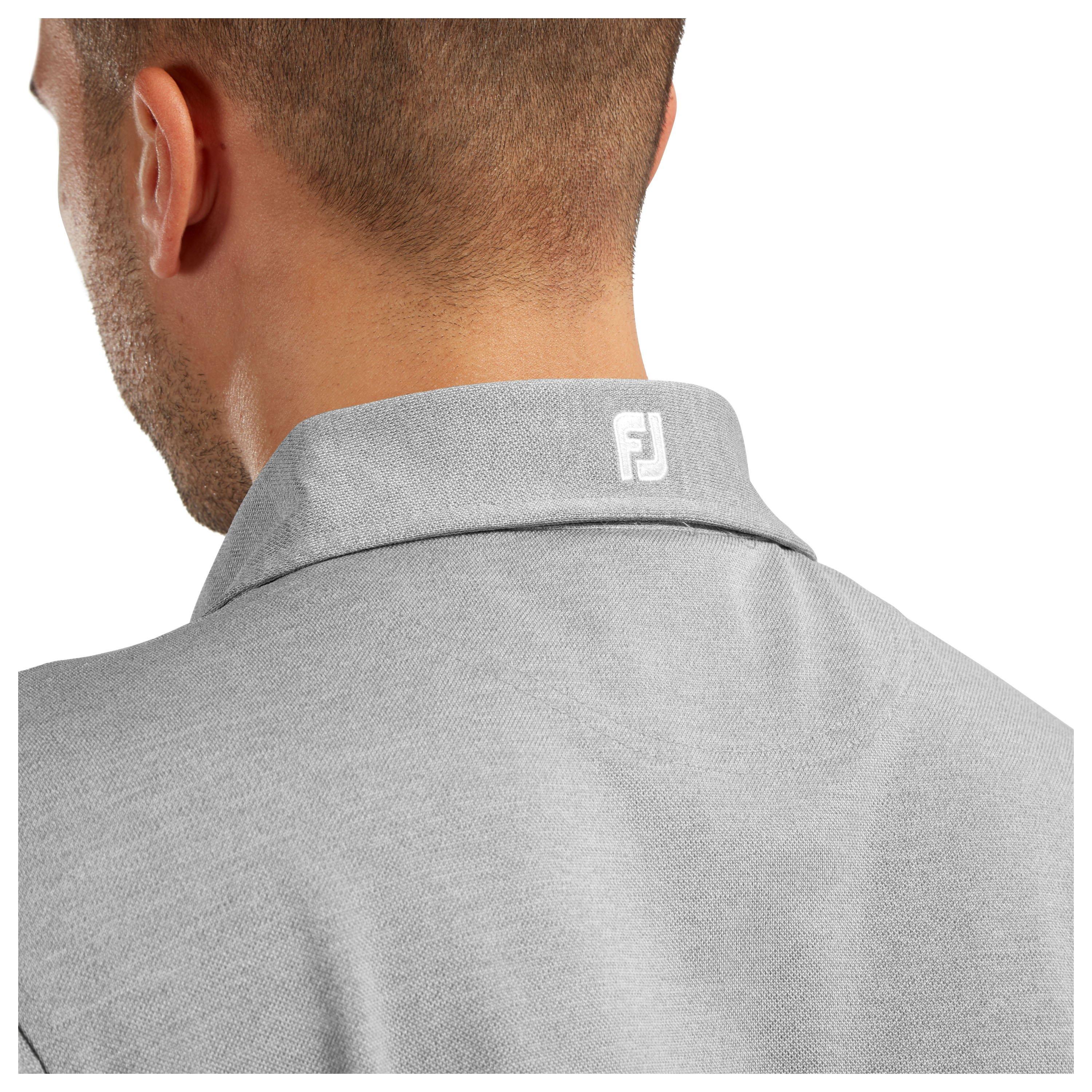 Grau - FootJoy - Footjoy Solid Polo Shirt Mens - 4