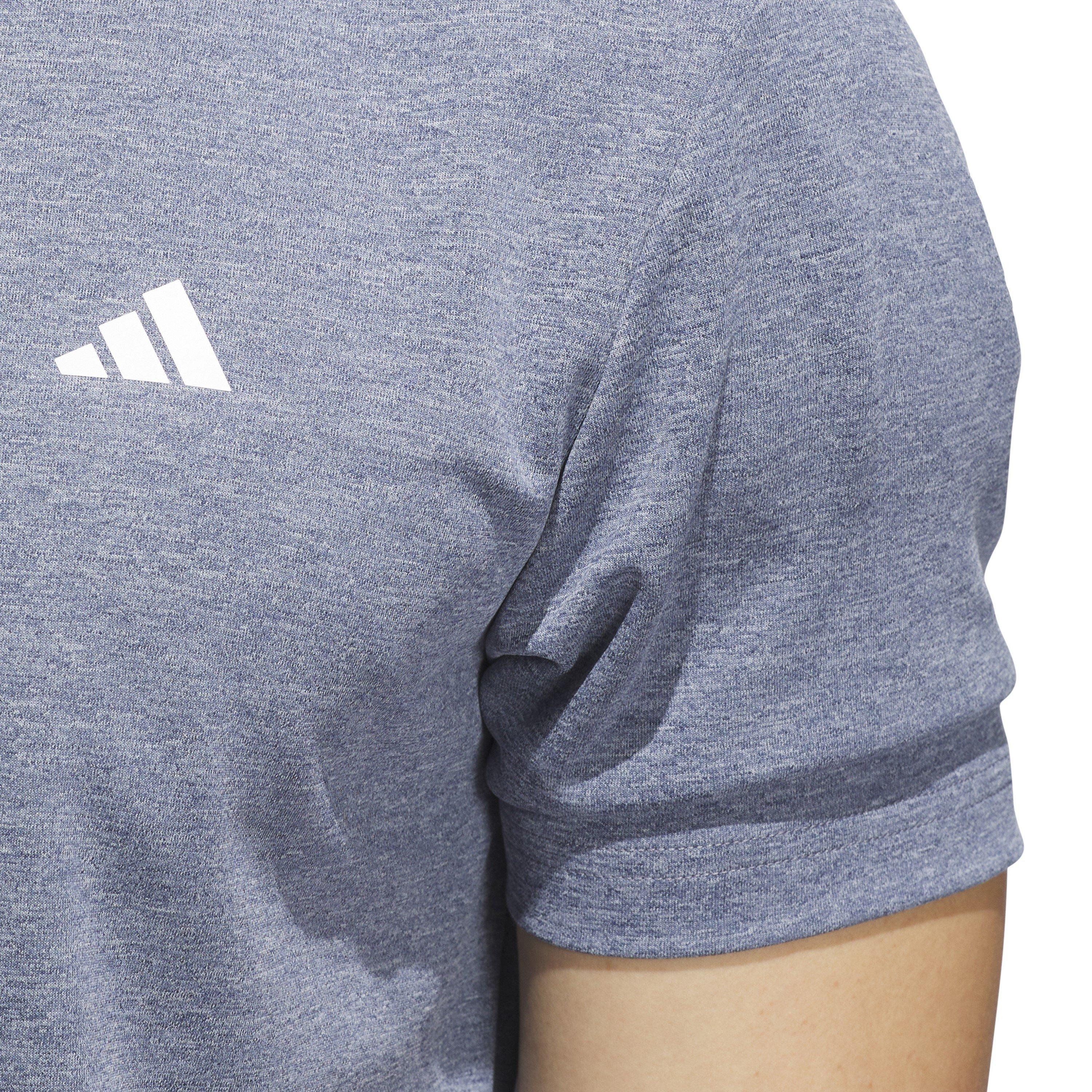 Lys Marineblå. - adidas - Heather Polo Shirt Mens - 5