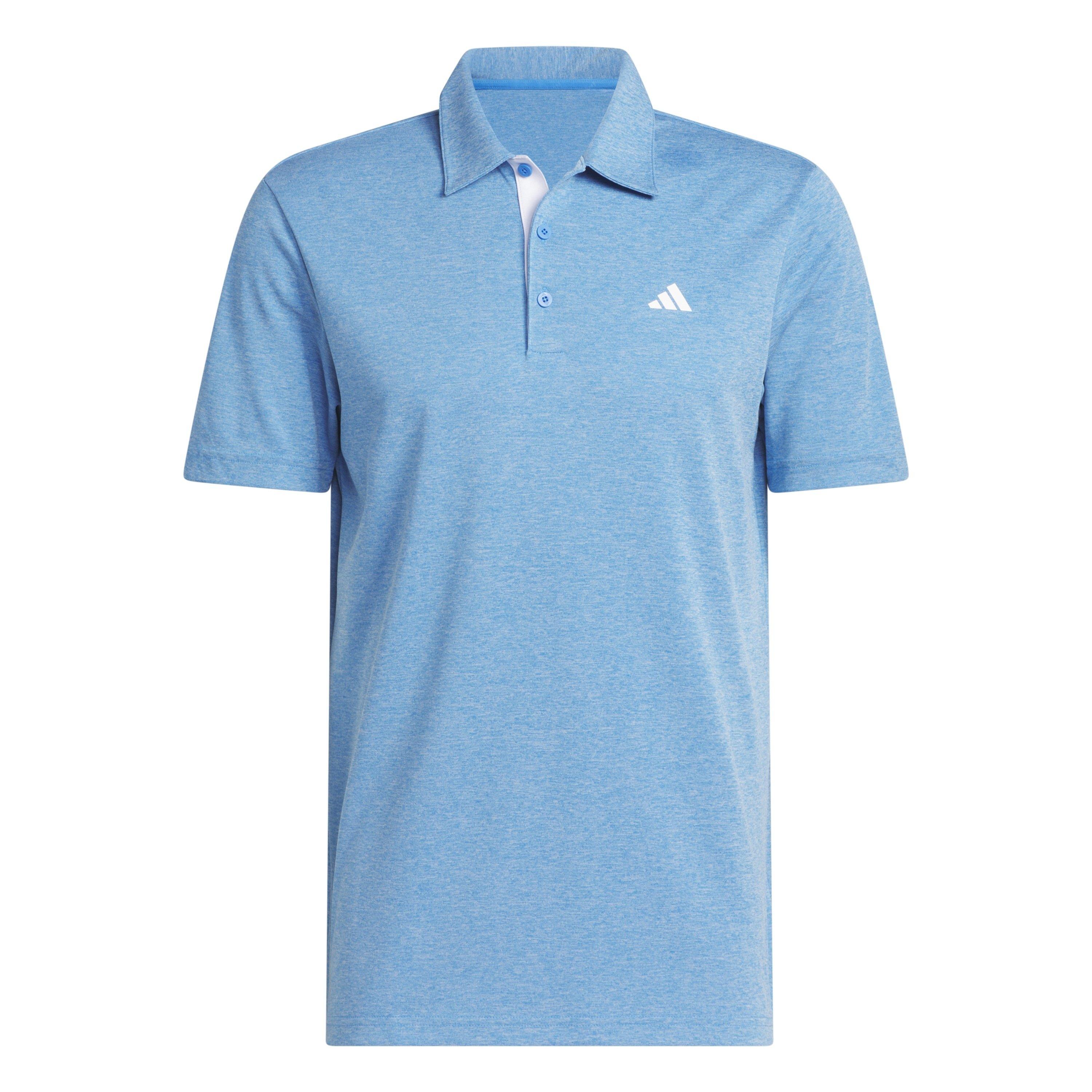 Adidas Men's Heather Polo Shirt - Lucid Blue - M