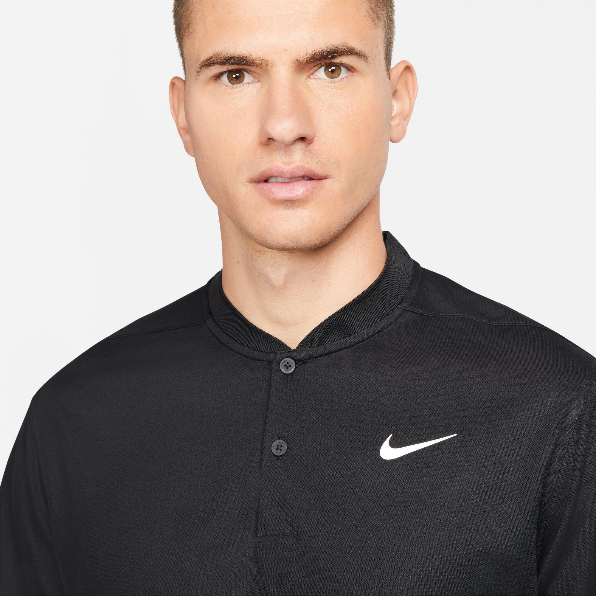 Sort/Hvid - Nike - Dri FIT Victory Golf Polo Shirt Mens - 3