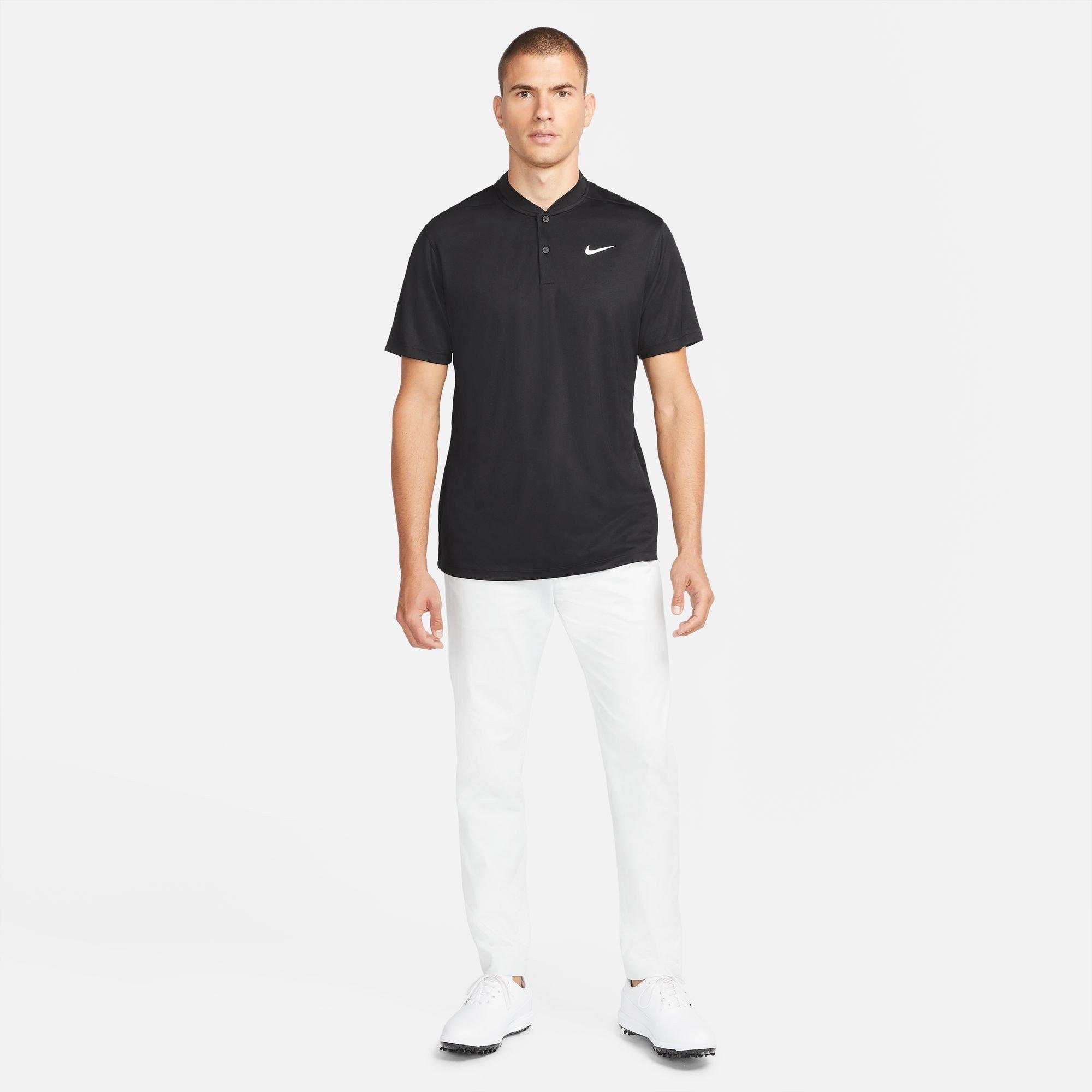 Sort/Hvid - Nike - Dri FIT Victory Golf Polo Shirt Mens - 4